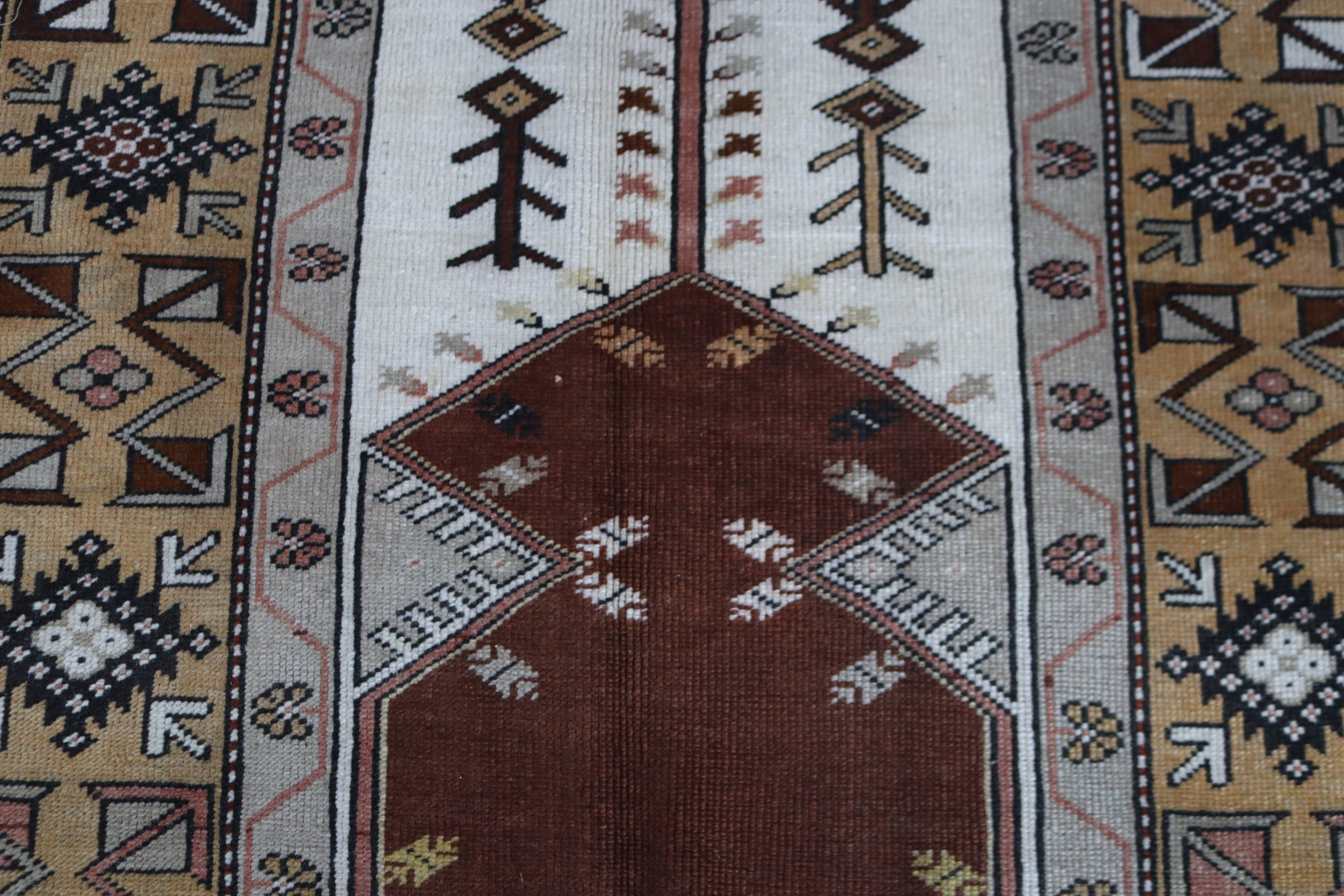 Oriental Rugs, Turkish Rug, 4.1x7.5 ft Area Rug, Dining Room Rugs, Modern Rugs, Nursery Rugs, Vintage Rugs, Brown Home Decor Rugs