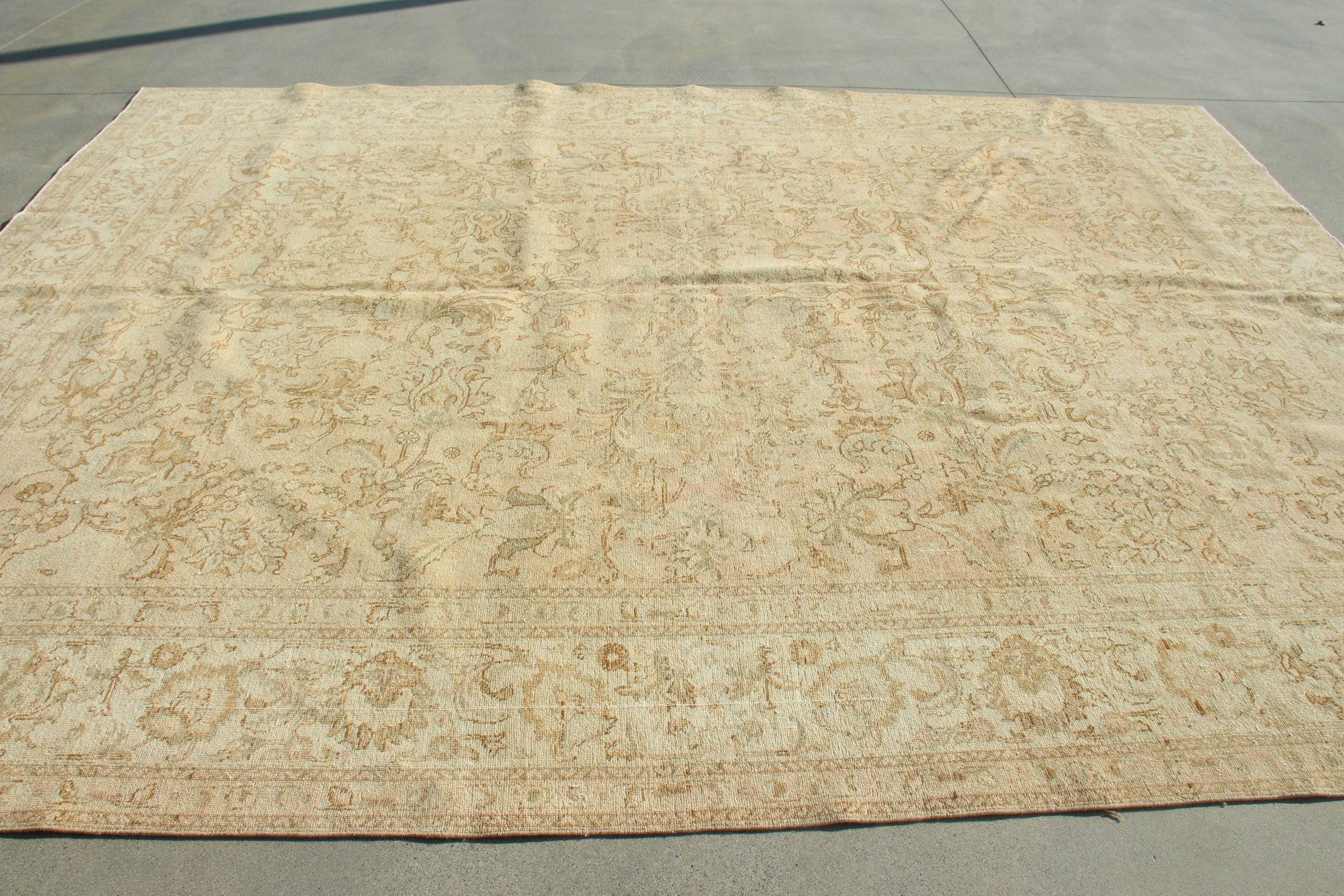 Living Room Rugs, 7.8x12.8 ft Oversize Rug, Brown Home Decor Rug, Vintage Rug, Saloon Rugs, Turkish Rug, Antique Rug