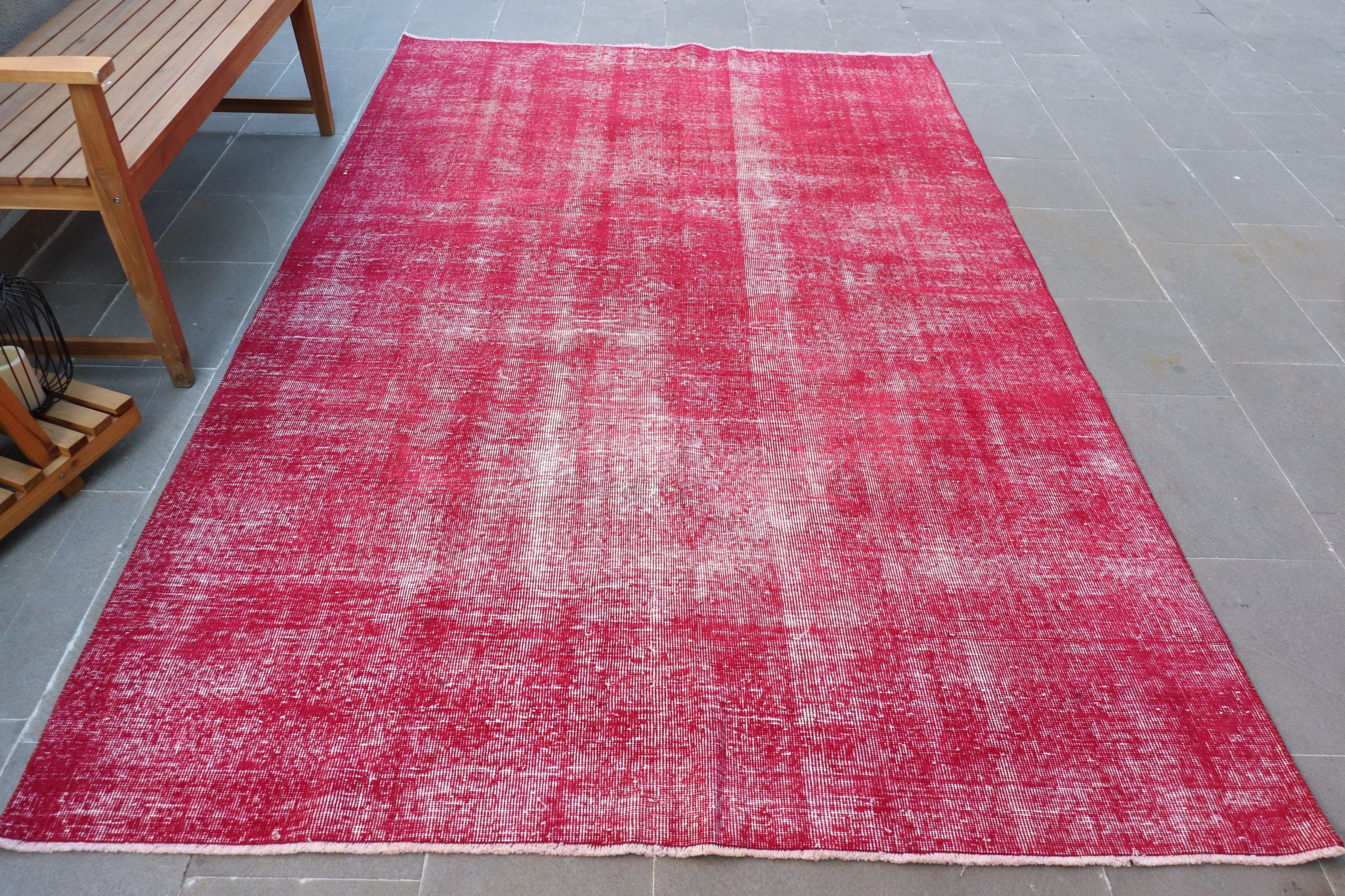 Living Room Rug, Antique Rugs, Turkish Rugs, Purple  5.9x9.7 ft Large Rug, Cool Rugs, Vintage Rug, Outdoor Rugs, Bedroom Rug