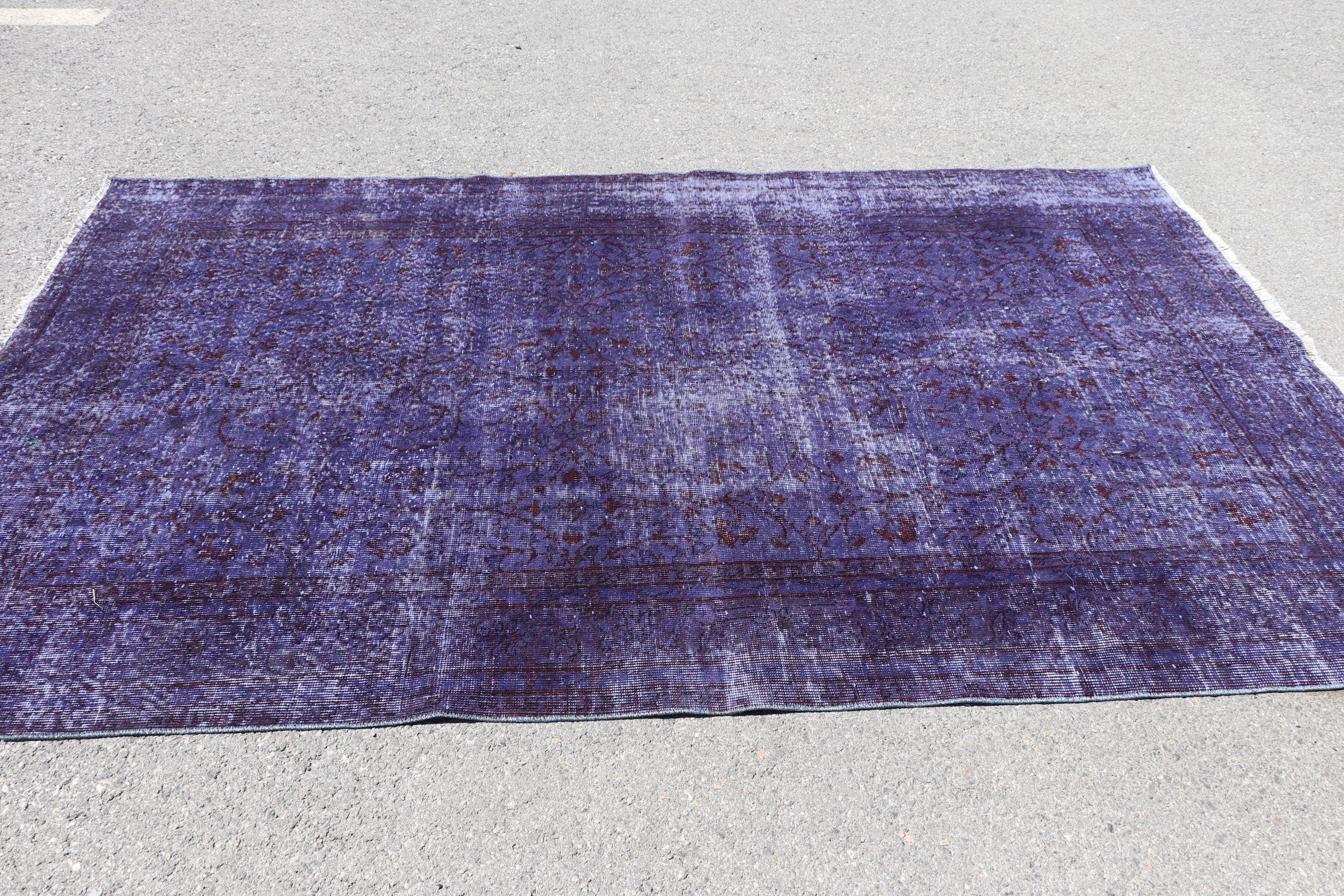 Oriental Rug, Dining Room Rugs, Living Room Rug, Dorm Rugs, Purple  5.3x8.6 ft Large Rug, Cool Rugs, Turkish Rug, Vintage Rug