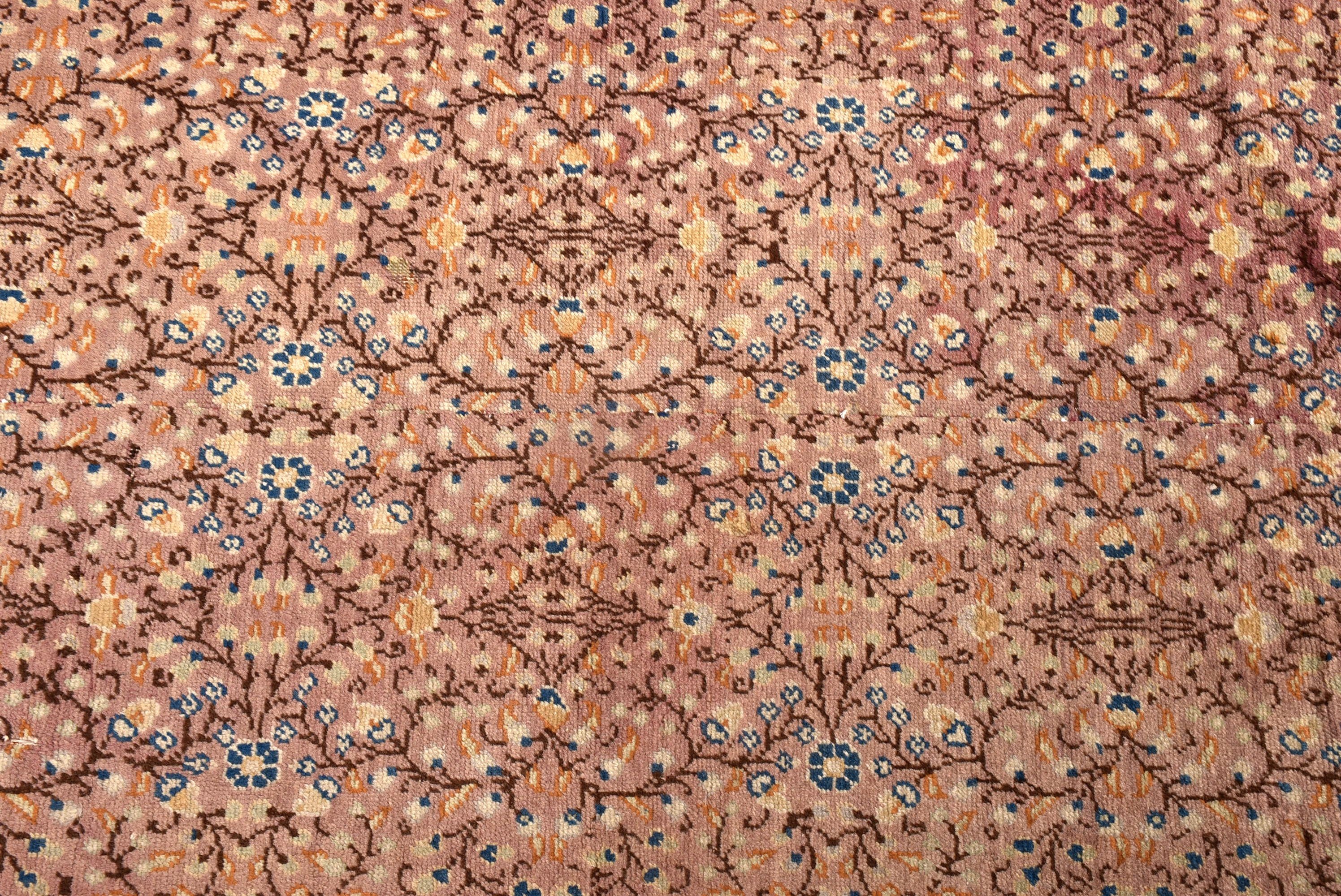 Modern Halılar, 3,6x5,5 ft Aksan Halı, Yün Halı, Aksan Halıları, Mor Boho Halı, Çocuk Halısı, Türk Halısı, Vintage Halılar, Yatak Odası Halıları