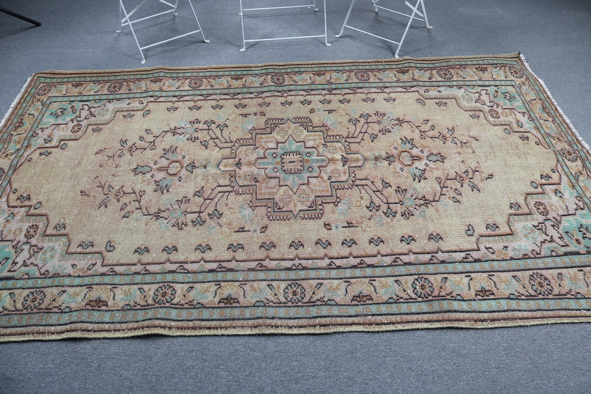 Mutfak Halısı, Yatak Odası Halısı, 4,9x8,4 ft Büyük Halılar, Yün Halılar, Kırmızı Açıklama Halıları, Vintage Halı, Türk Halıları, Kabile Halıları, Büyük Vintage Halı