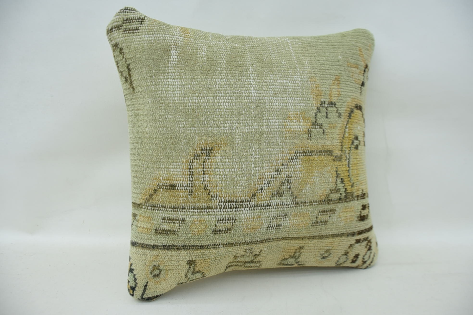 16"x16" Beige Pillow Sham, Kilim Pillow Cover, Natural Pillow Case, Pillow for Sofa, Boho Throw Pillow Cover, Kilim Cushion Sham