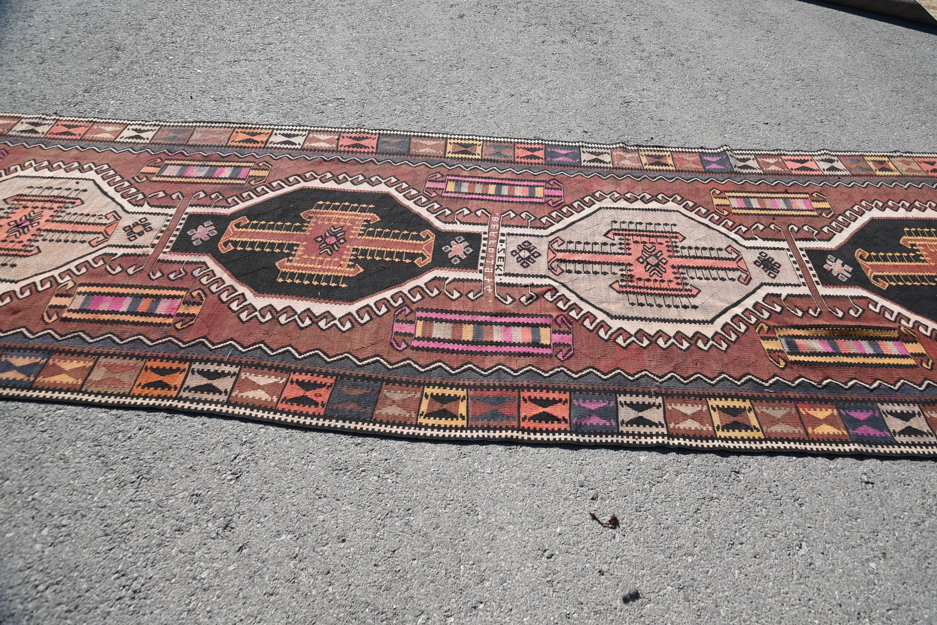 Koridor Halısı, Soğuk Halı, Kilim, Sessiz Halı, Türk Halısı, Vintage Halılar, Koridor Halıları, Vintage Dekor Halısı, Yer Halısı, 4,3x13,5 ft Yolluk Halıları