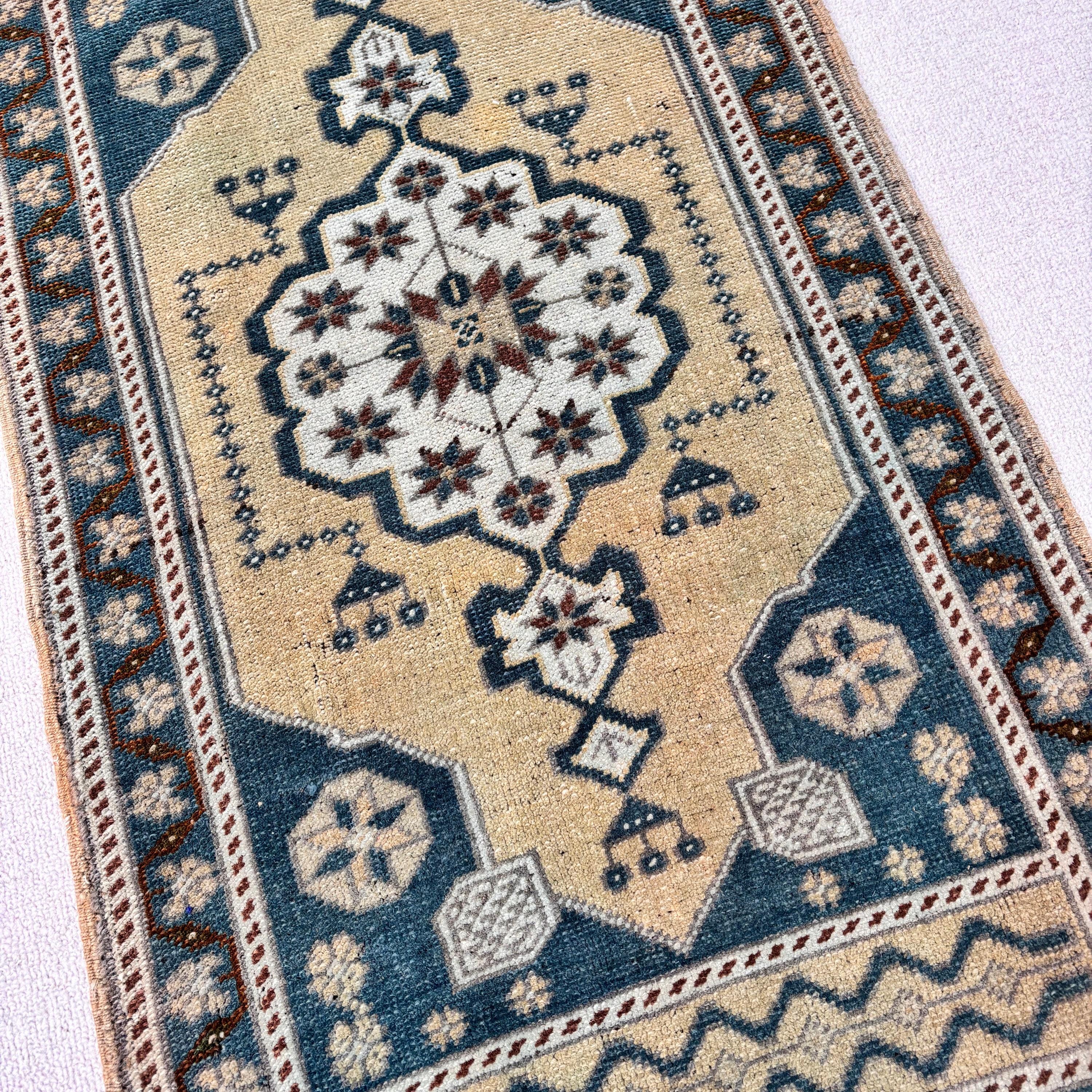 Luxury Rugs, Kitchen Rugs, 1.8x3.4 ft Small Rugs, Floor Rugs, Modern Rugs, Vintage Rugs, Green Anatolian Rugs, Turkish Rugs, Small Boho Rug