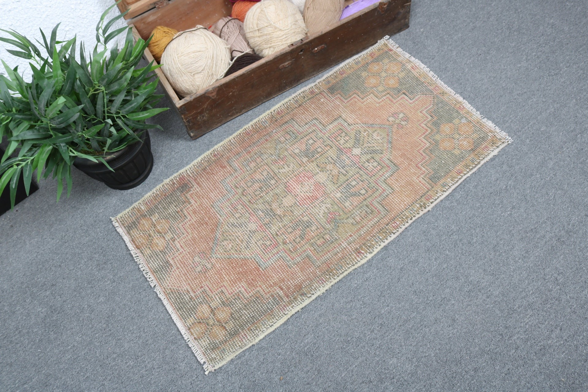 Ofis Halısı, Banyo Halıları, Paspas Halıları, Modern Halılar, Yeşil 1.6x3 ft Küçük Halılar, Türk Halıları, Vintage Halılar, Düz Dokuma Halılar