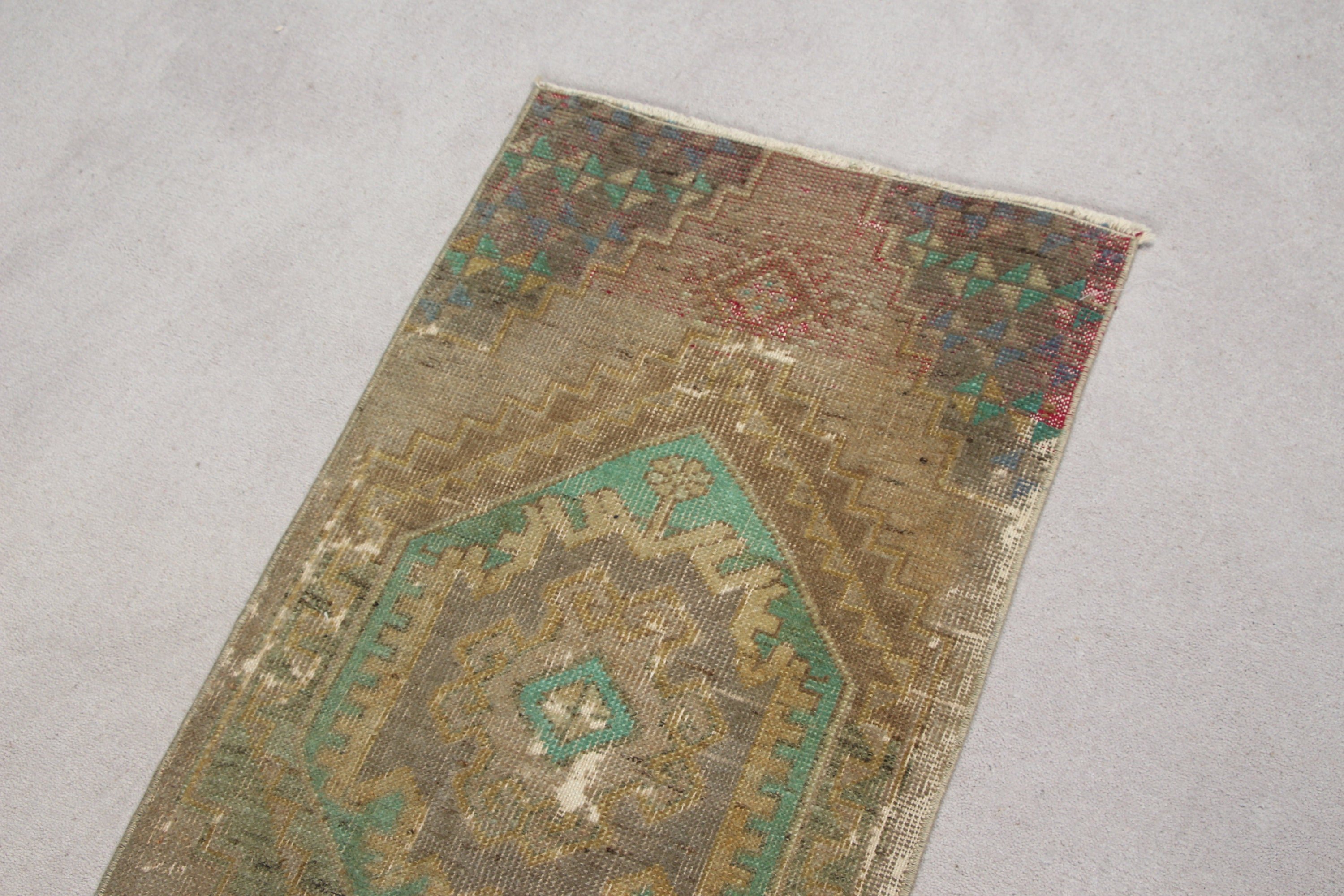 Bedroom Rug, Anatolian Rug, Green Cool Rug, Rugs for Kitchen, Vintage Rugs, Nursery Rugs, Turkish Rug, Car Mat Rugs, 1.5x3.1 ft Small Rug