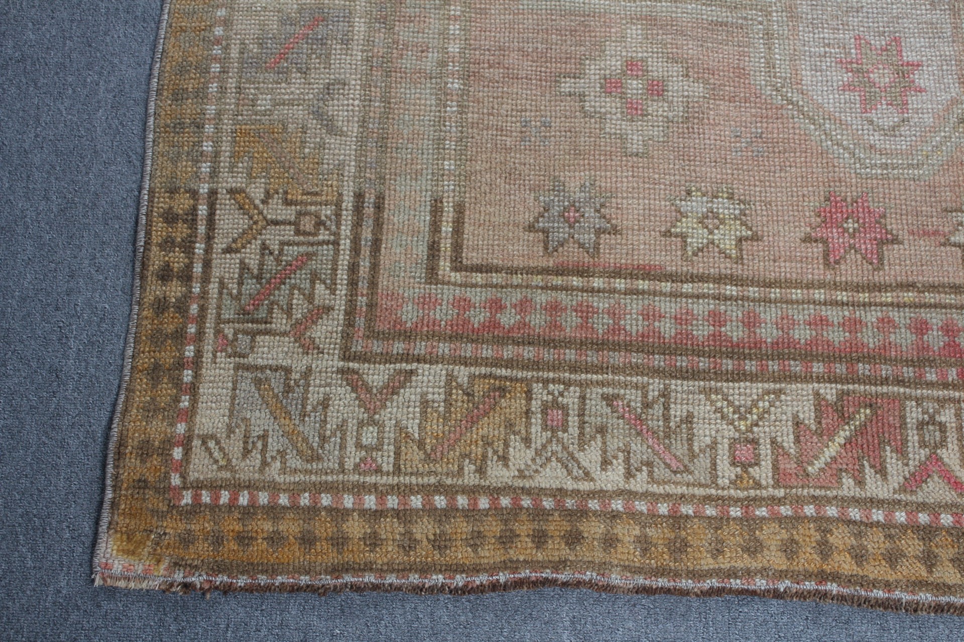 Koridor Halıları, Soğuk Halı, Türk Halısı, 4,1x12,9 ft Koşucu Halısı, Koridor Halıları, Kırmızı Anadolu Halısı, Vintage Halılar, Boho Halısı