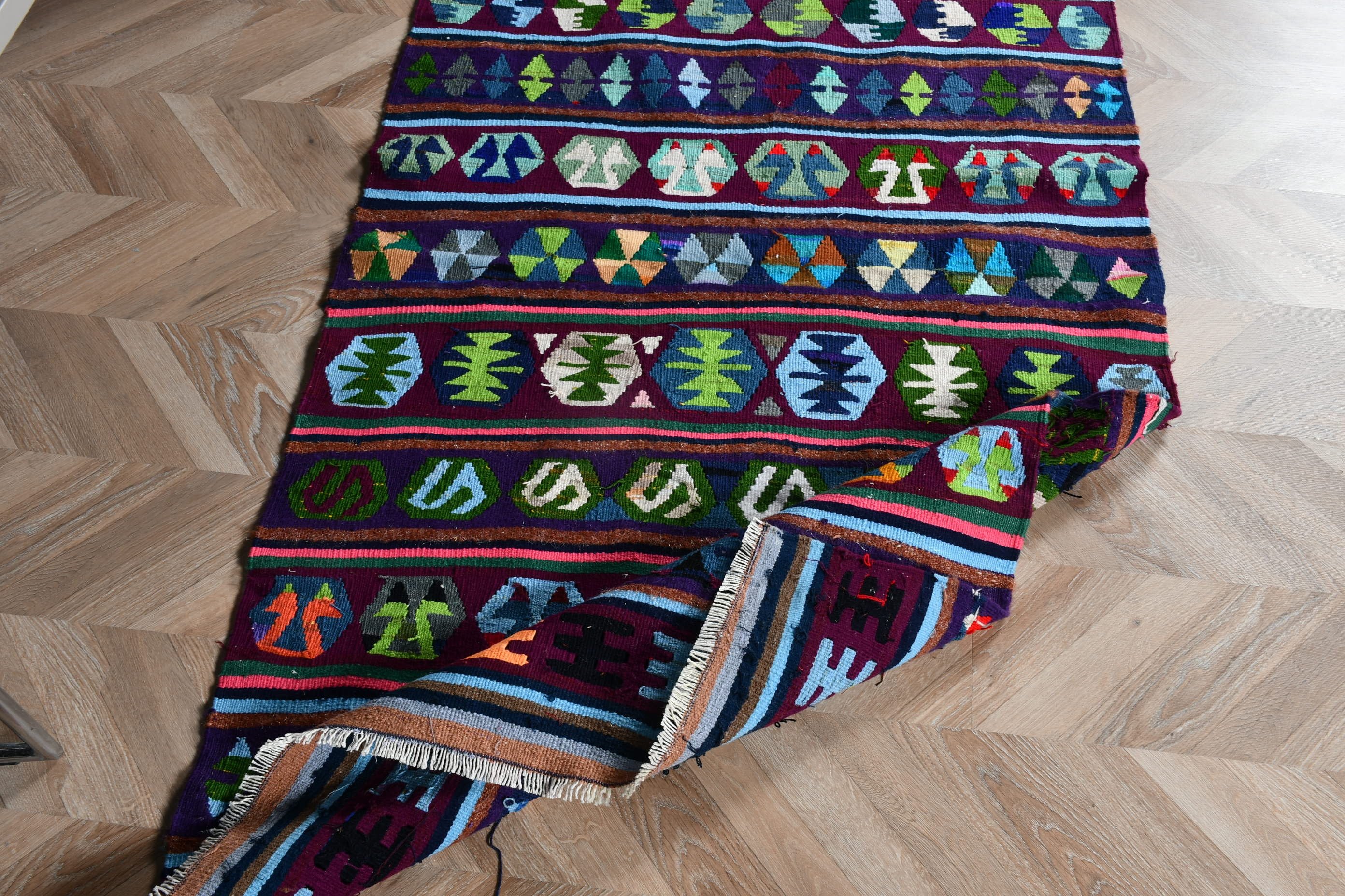 Kilim, Kabile Halısı, Vintage Halı, Çocuk Halısı, Havalı Halı, Mutfak Halısı, Yeşil 3,7x5,5 ft Accent Halı, Türk Halısı, Ev Dekorasyonu Halıları