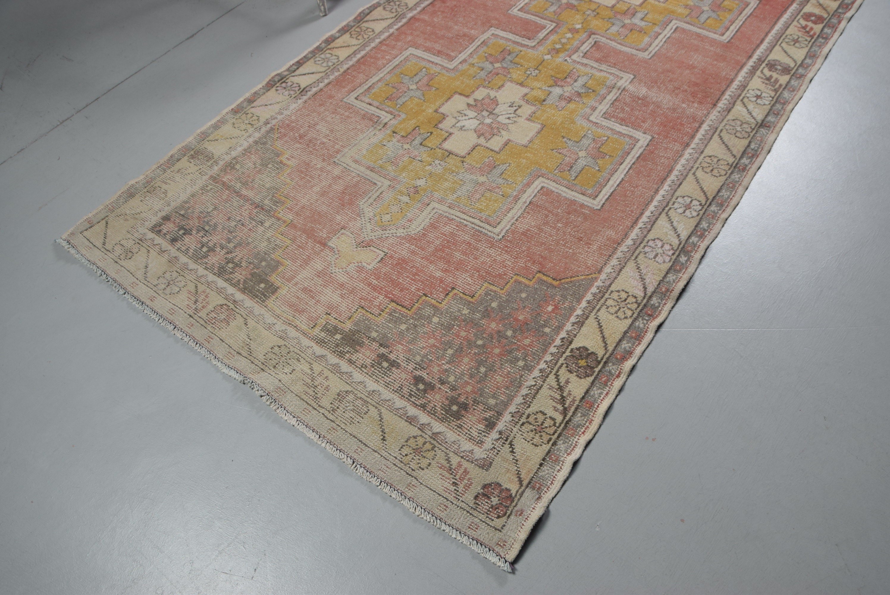 Rugs for Floor, Floor Rug, Kitchen Rug, Vintage Rugs, Red  4.5x8.6 ft Area Rugs, Moroccan Rug, Turkish Rugs, Dining Room Rugs