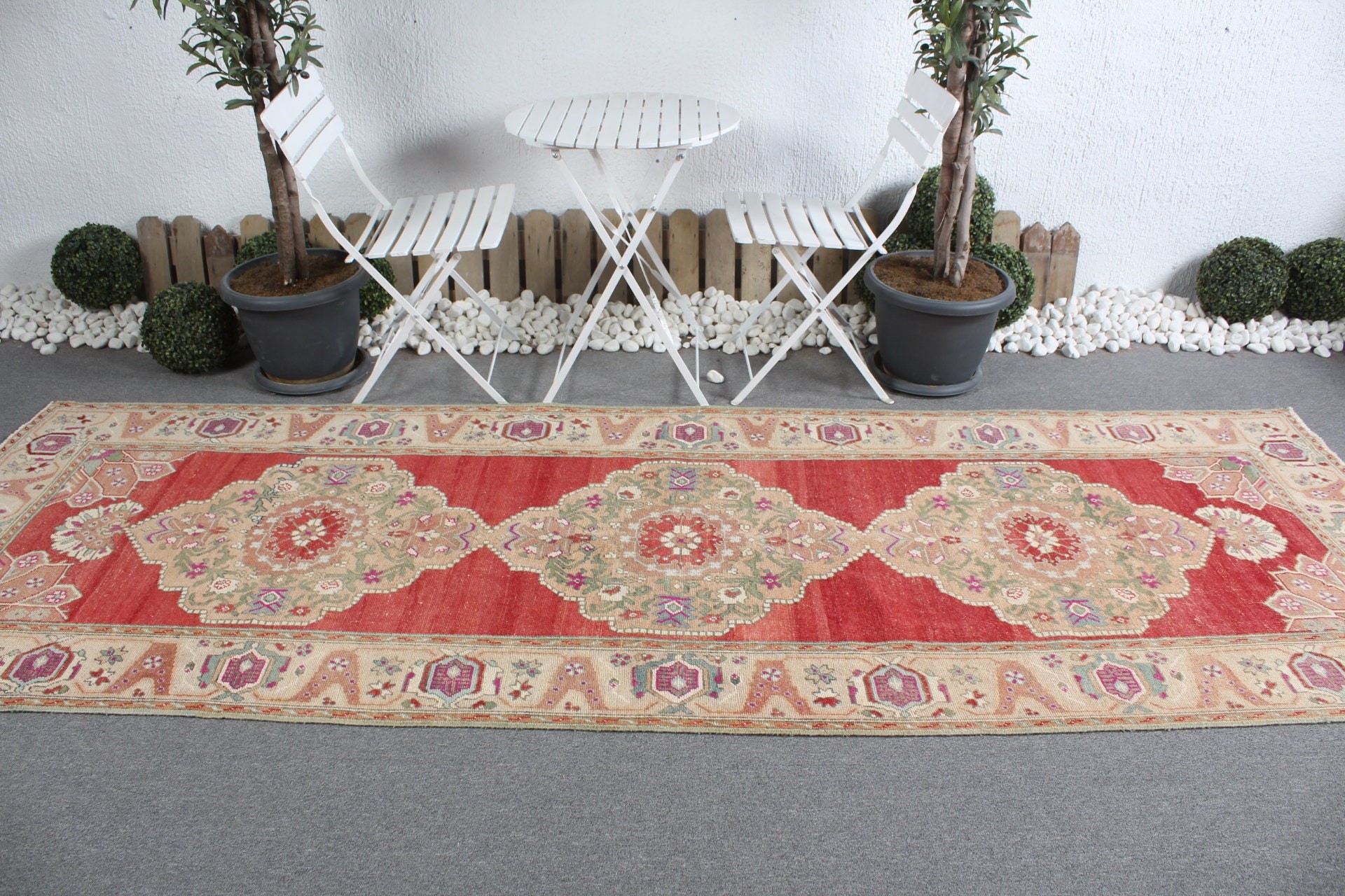 Hallway Rugs, Corridor Rug, Cute Rug, Moroccan Rug, Beige Oriental Rug, Turkish Rug, Vintage Rug, 3.9x11.2 ft Runner Rug