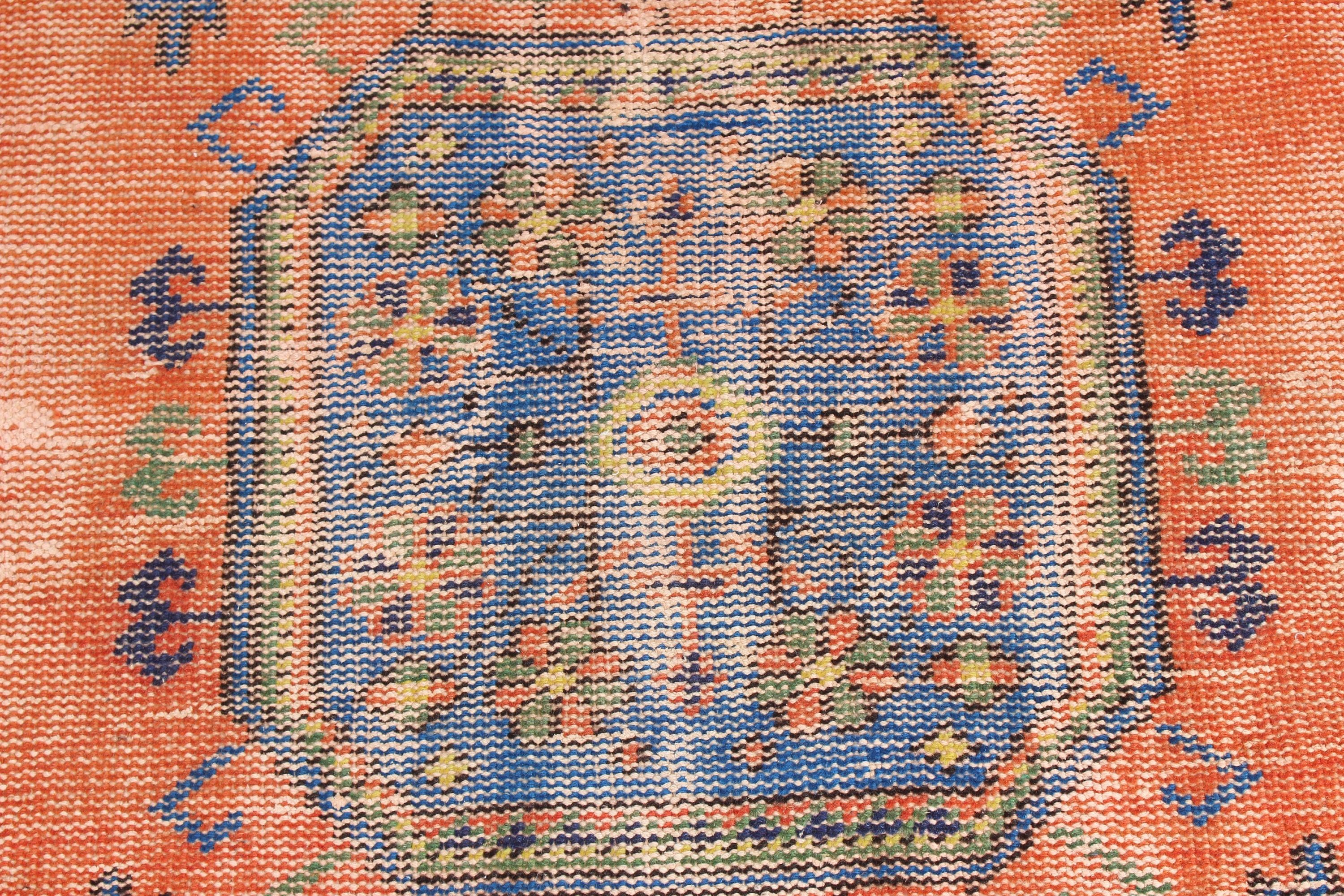 Moroccan Rugs, Hallway Rug, Rugs for Kitchen, Boho Rugs, 3.1x11.8 ft Runner Rugs, Turkish Rugs, Orange Neutral Rug, Vintage Rugs, Cool Rugs