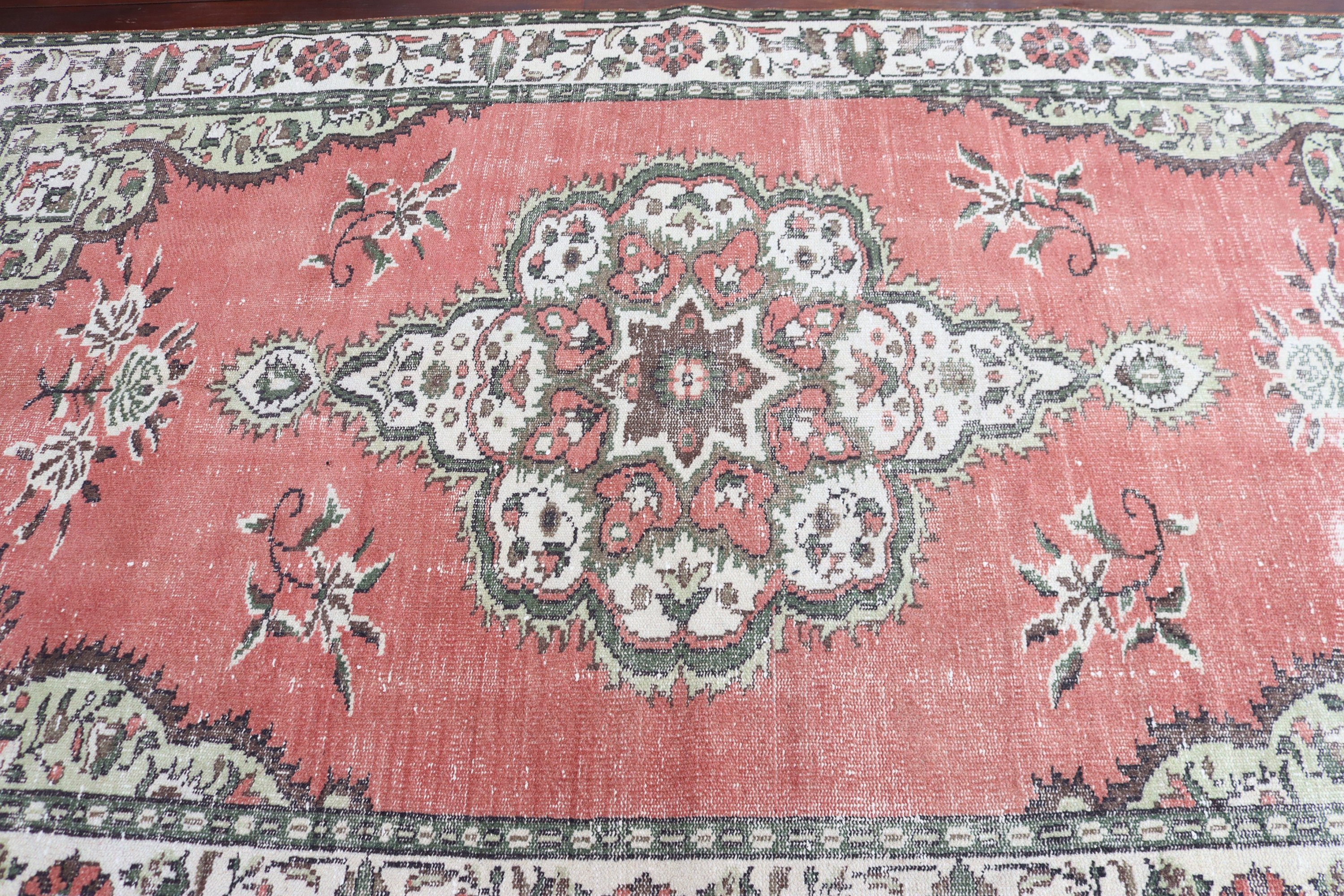 Yatak Odası Halıları, Türk Halısı, Salon Halısı, Kırmızı 5.3x9.4 ft Büyük Halı, Yün Halı, Yemek Odası Halıları, Vintage Halılar