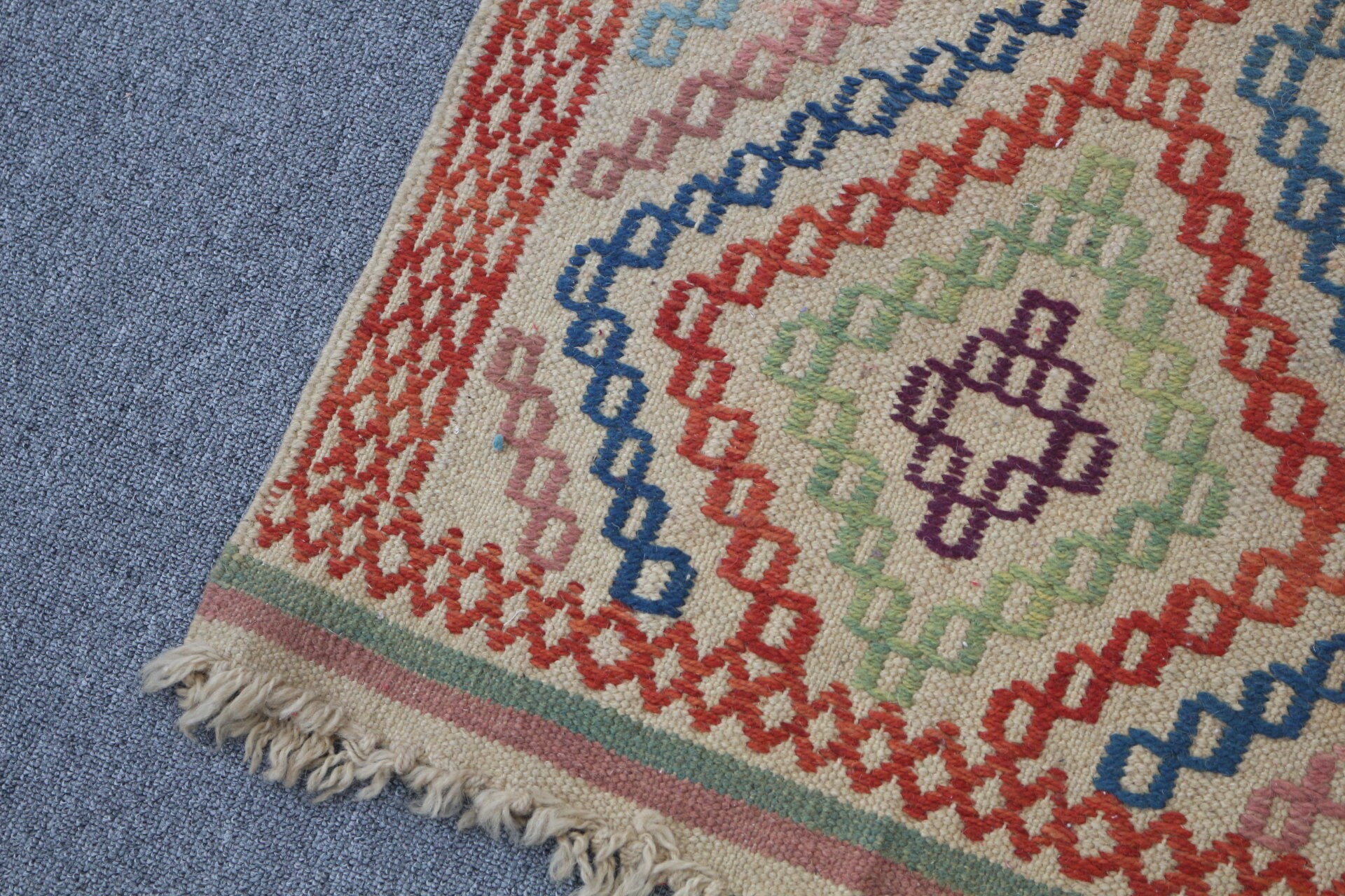 Türkiye Halısı, Giriş Halısı, 1.9x3.1 ft Küçük Halılar, Kilim, Vintage Halı, Türk Halısı, Havalı Halı, Kapı Paspası Halıları, Kahverengi Oushak Halıları, Yatak Odası Halısı