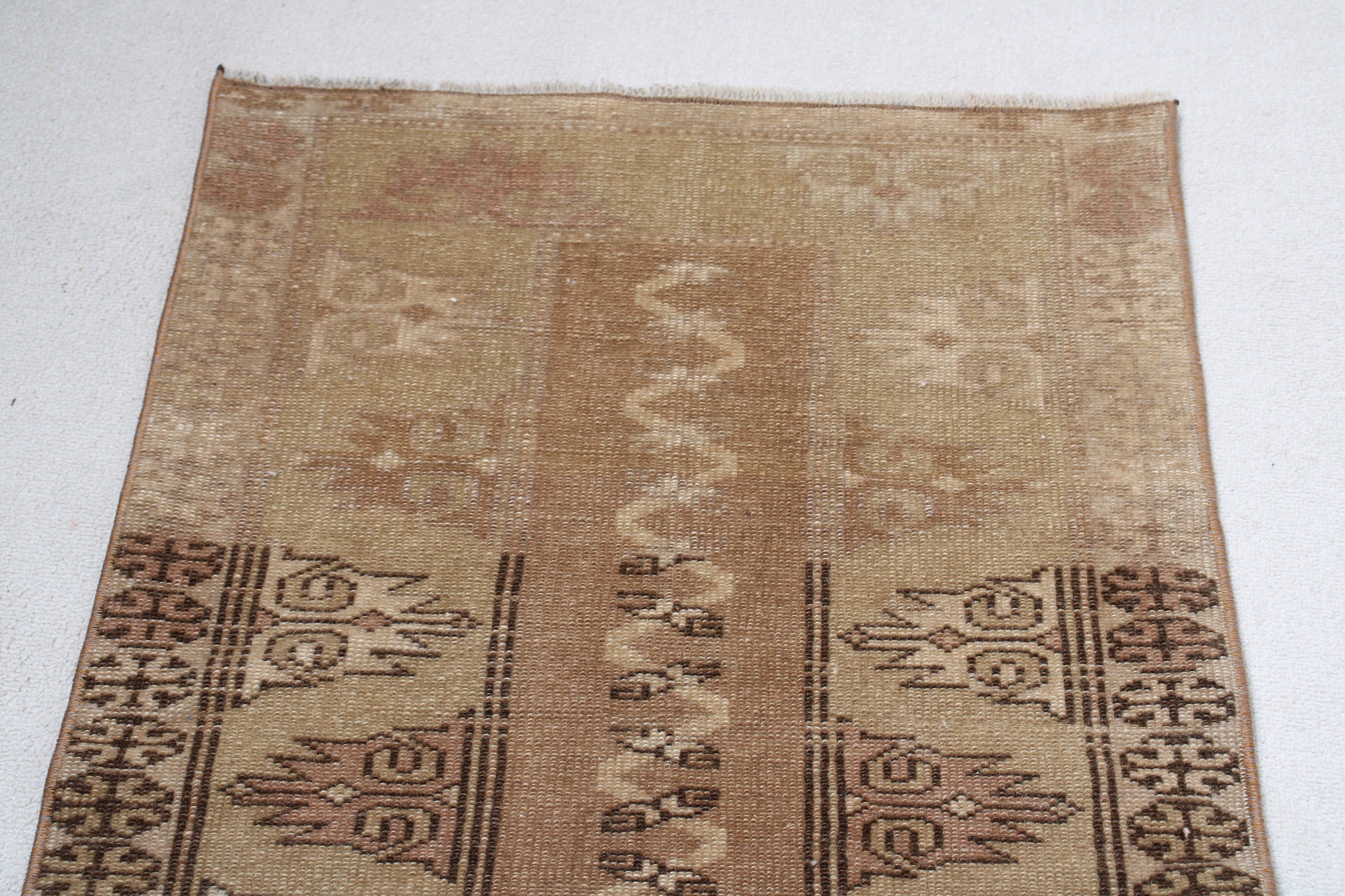 Duvara Asılı Halılar, Türk Halısı, Antika Halı, Vintage Halılar, Kahverengi Antika Halı, 2.1x3.2 ft Küçük Halı, Boho Halısı, Anadolu Halıları, Araba Paspas Halısı