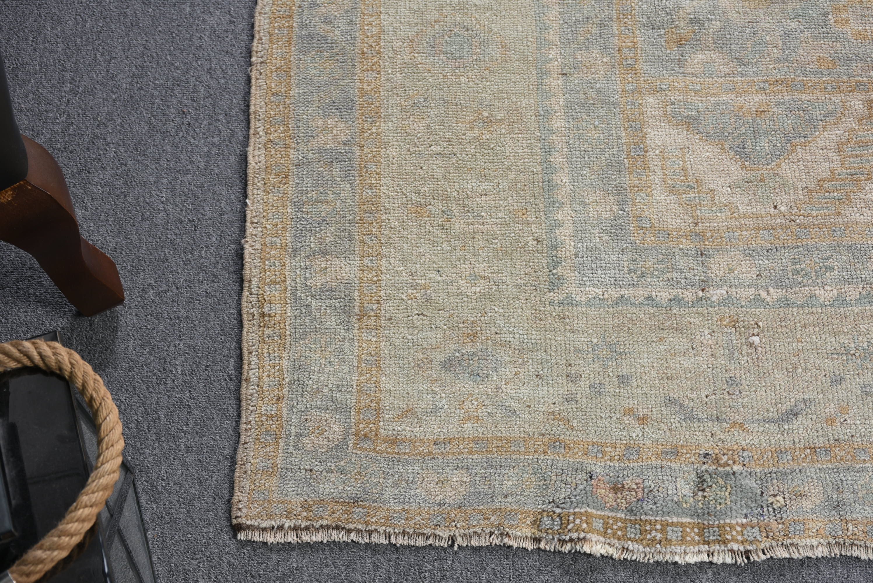 Living Room Rug, Vintage Rugs, Green Moroccan Rugs, Dining Room Rug, 6.6x10 ft Large Rugs, Turkish Rug, Office Rug, Wool Rug, Floor Rug