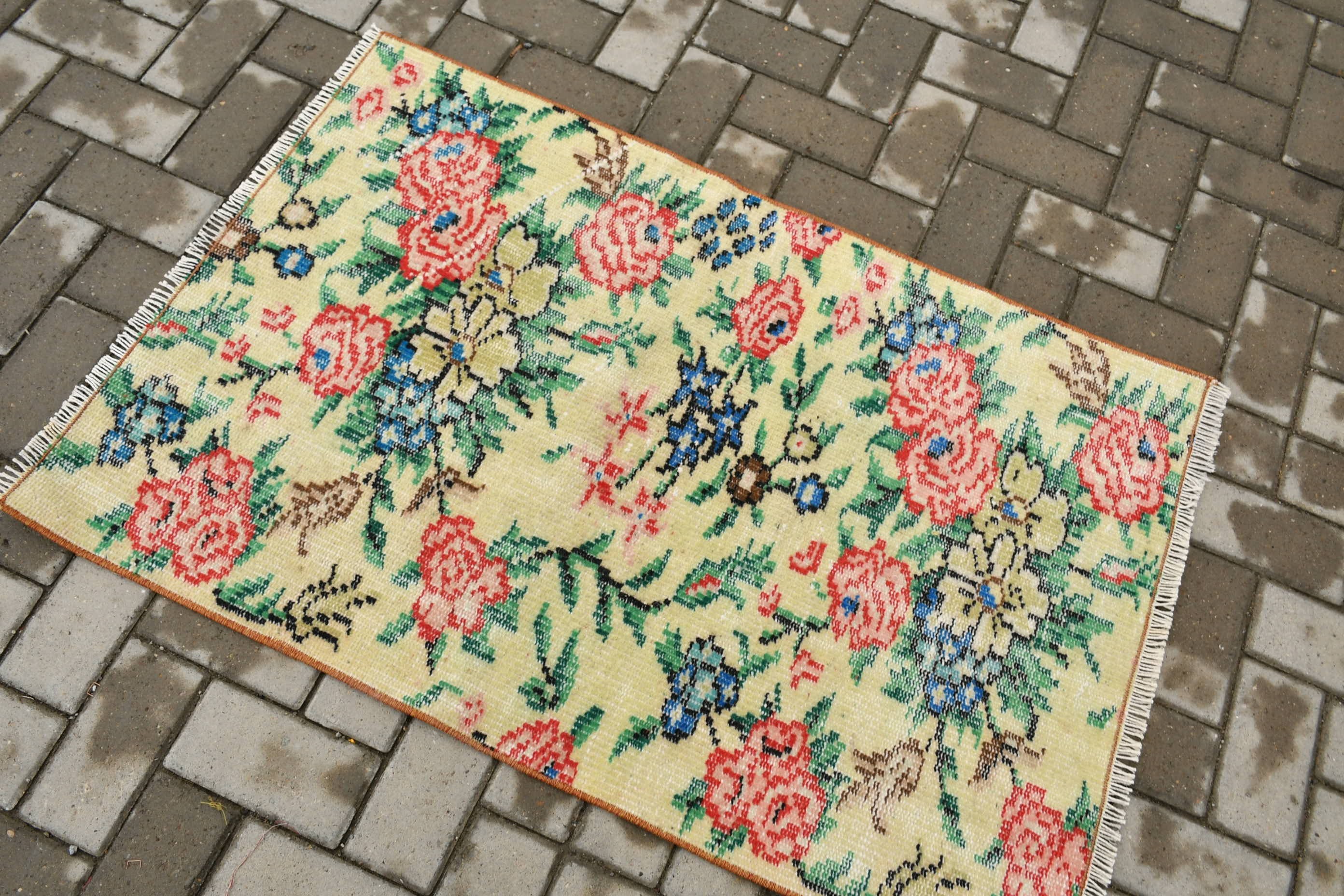 Türk Halısı, Anadolu Halısı, Yatak Odası Halıları, Kırmızı Anadolu Halısı, 2.6x3.9 ft Küçük Halı, Vintage Halı, Banyo Halısı, Araba Paspas Halısı, Yün Halı