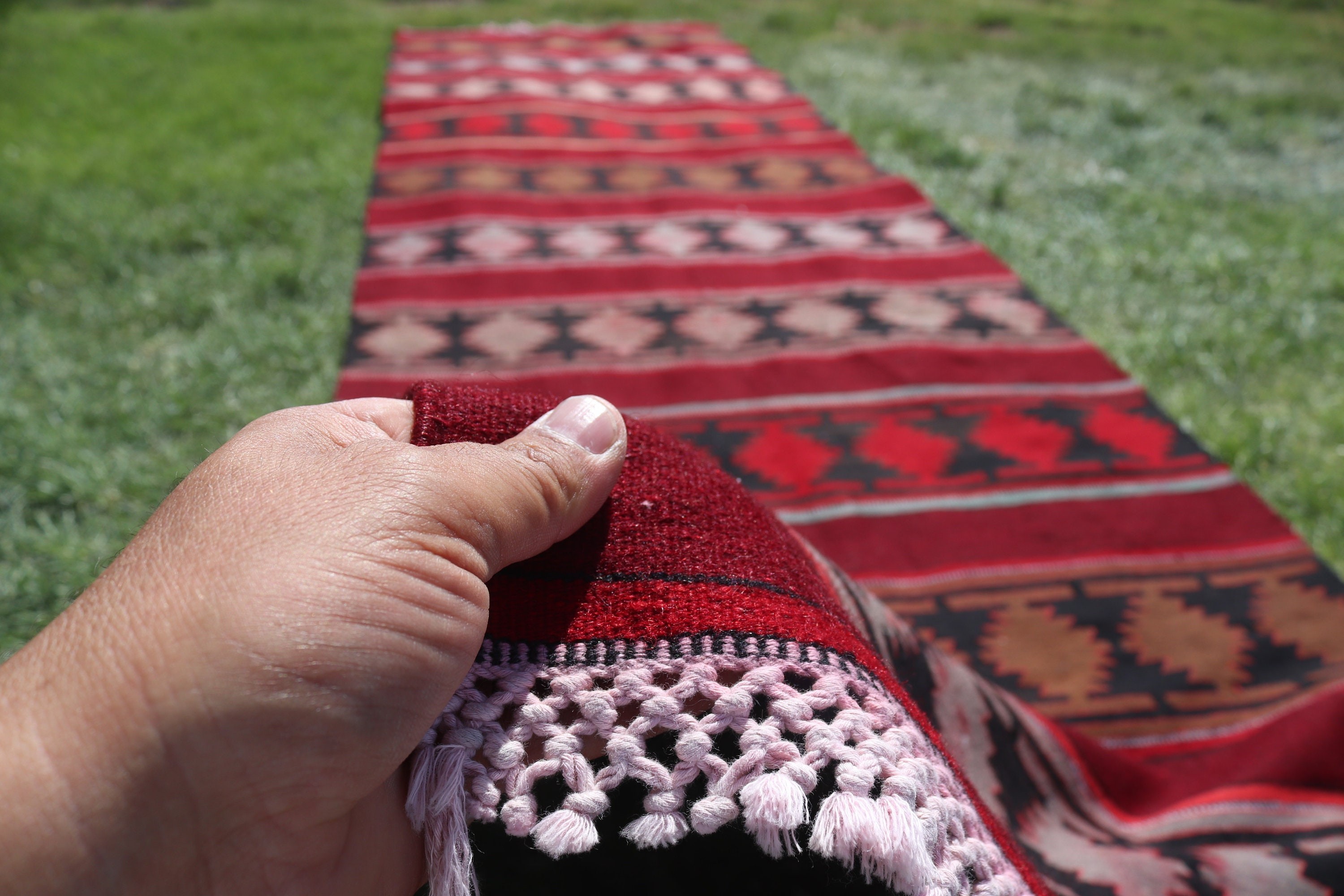 Kilim, Vintage Rugs, Rugs for Runner, 3.1x11.1 ft Runner Rugs, Turkish Rug, Luxury Rug, Red Home Decor Rugs, Corridor Rugs, Statement Rugs