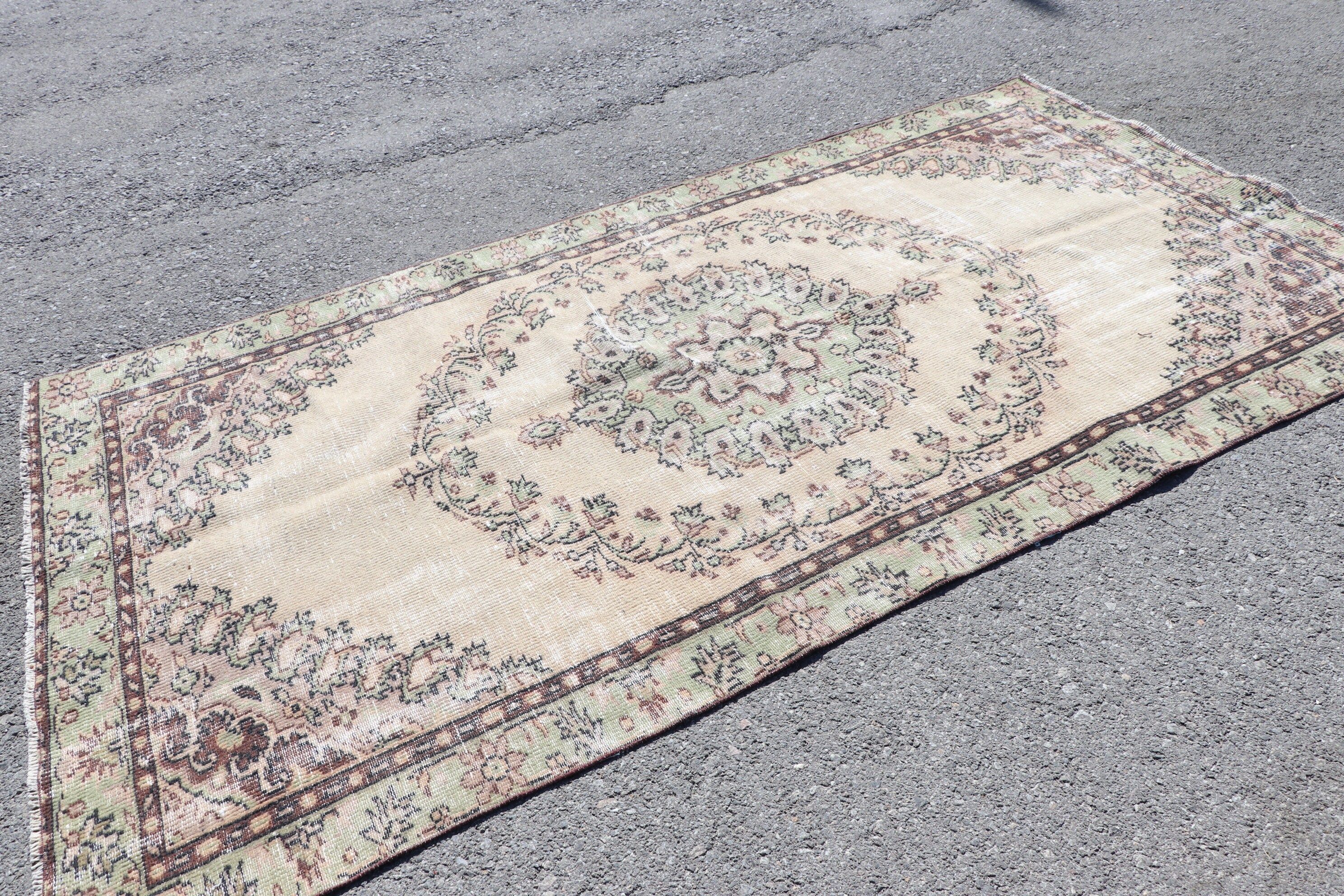 Bedroom Rugs, Turkish Rug, Oushak Rugs, Beige Oushak Rug, Rugs for Bedroom, Salon Rug, Anatolian Rugs, Vintage Rug, 4.7x8.8 ft Large Rug