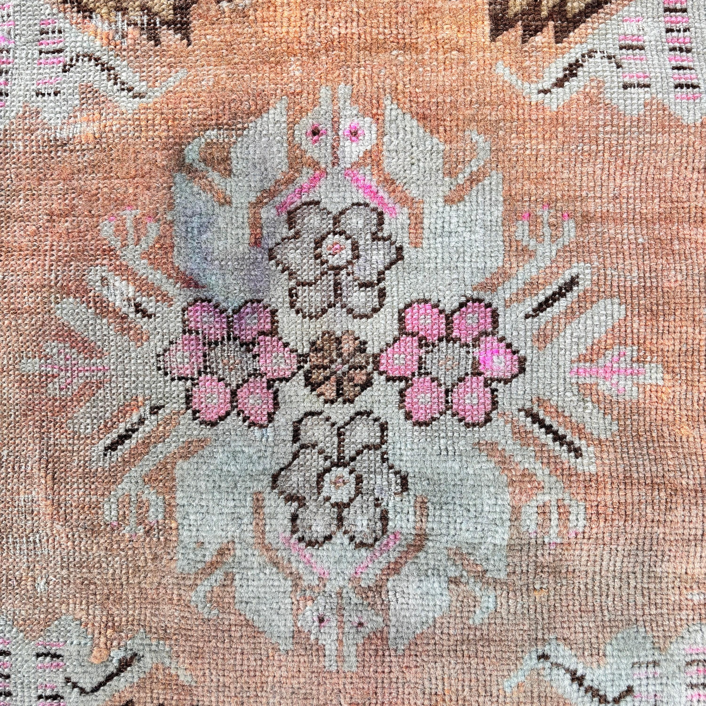 Modern Halılar, Paspas Halısı, Türk Halısı, Vintage Halı, Etnik Halılar, Kahverengi Fas Halısı, Düz Dokuma Halılar, Küçük Boho Halısı, 1.3x2.4 ft Küçük Halı