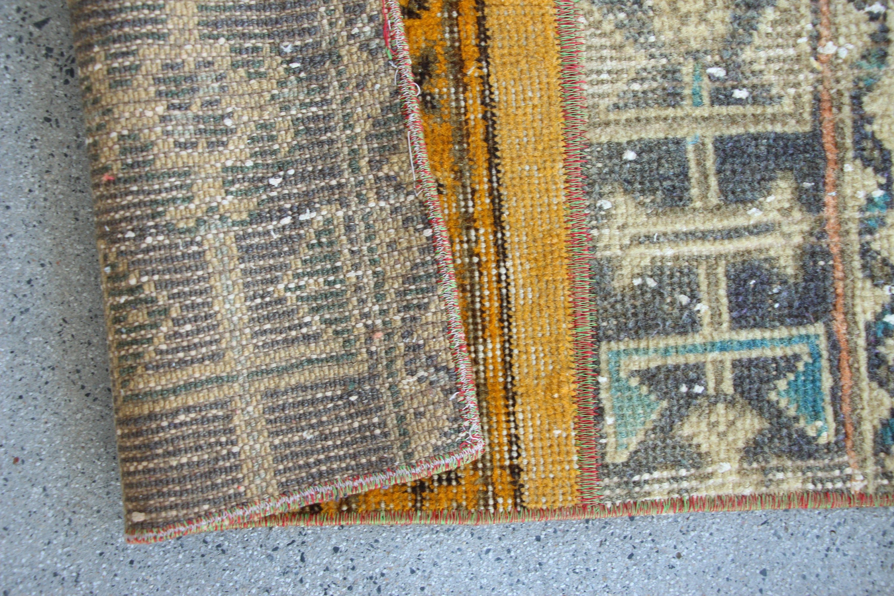 Vintage Halılar, Mavi Oushak Halı, 2x4 ft Küçük Halı, Yatak Odası Halıları, Kapı Paspası Halıları, Antika Halı, Duvara Asılı Halı, Mutfak Halısı, Türk Halıları