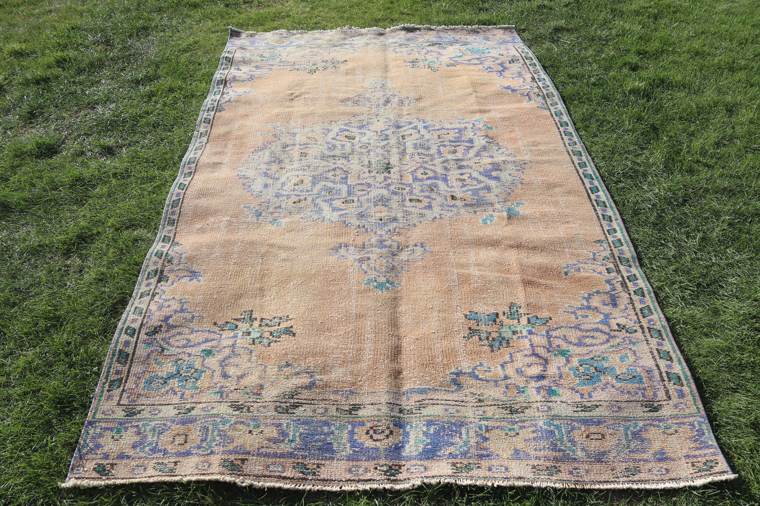 Flatweave Rugs, Boho Rugs, Turkish Rug, Bronze Wool Rug, Living Room Rugs, Vintage Rugs, Floor Rug, Dining Room Rugs, 4.9x8.2 ft Large Rugs