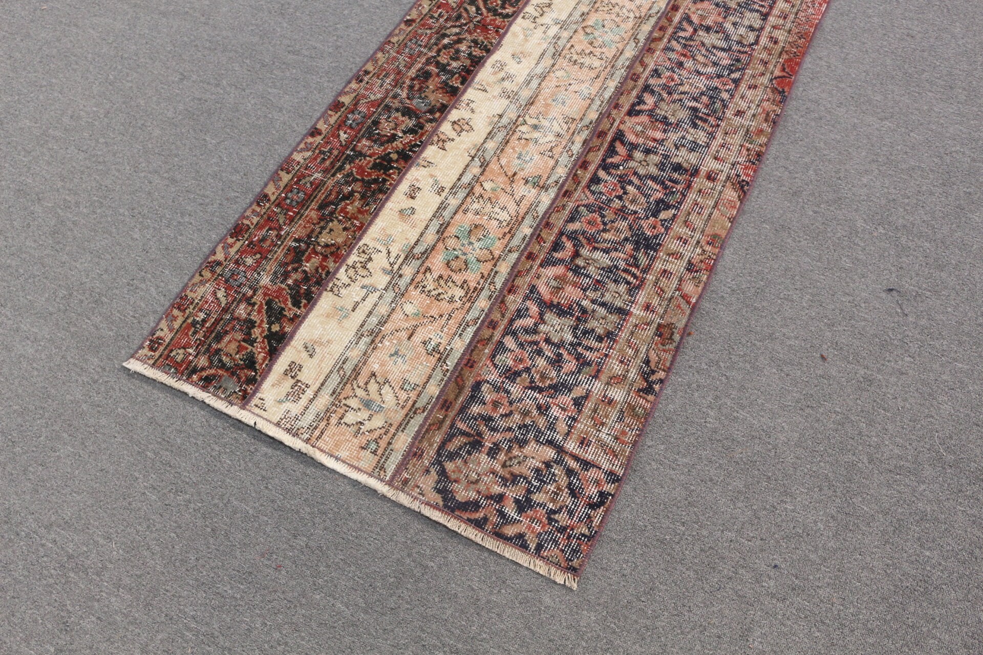 Soluk Halılar, Oushak Halısı, Bej Mutfak Halıları, 2,5x5,4 ft Küçük Halı, Türk Halıları, Anadolu Halısı, Yatak Odası Halısı, Vintage Halılar, Duvara Asılı Halılar