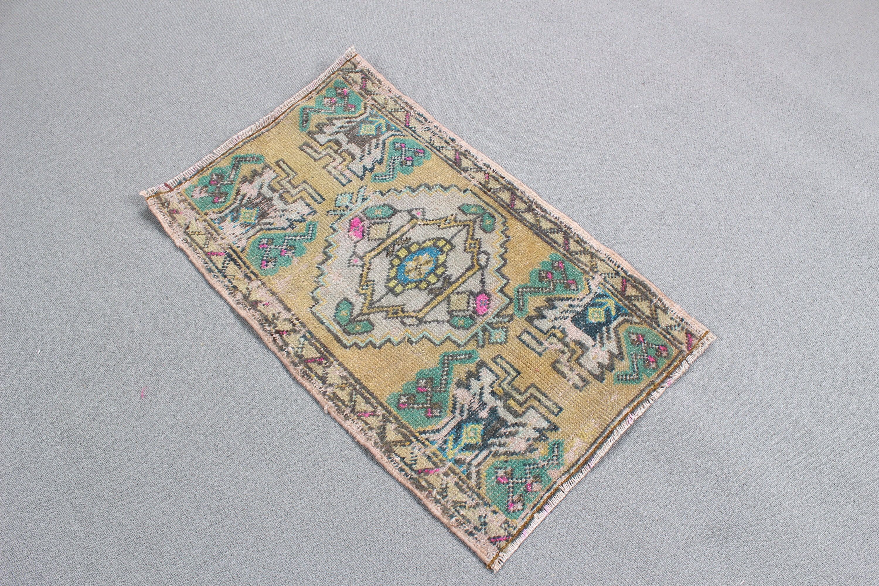 Nursery Rug, Turkish Rugs, Bedroom Rugs, 1.6x2.7 ft Small Rug, Door Mat Rugs, Vintage Rugs, Bronze Anatolian Rugs, Floor Rug, Kitchen Rug