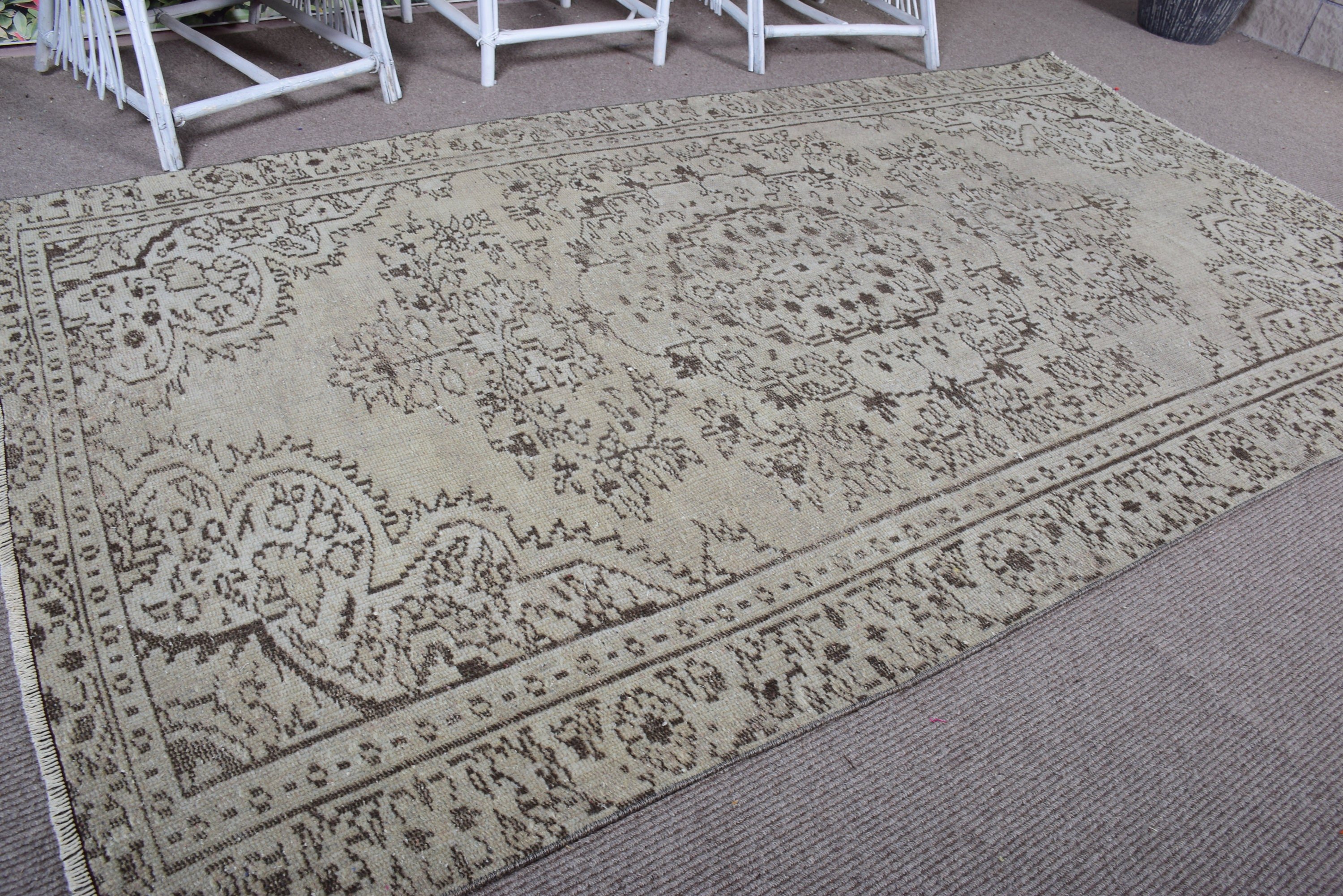 Vintage Rugs, 5x9 ft Large Rugs, Flatweave Rug, Turkish Rugs, Large Vintage Rugs, Bedroom Rugs, Anatolian Rug, Brown Handwoven Rug