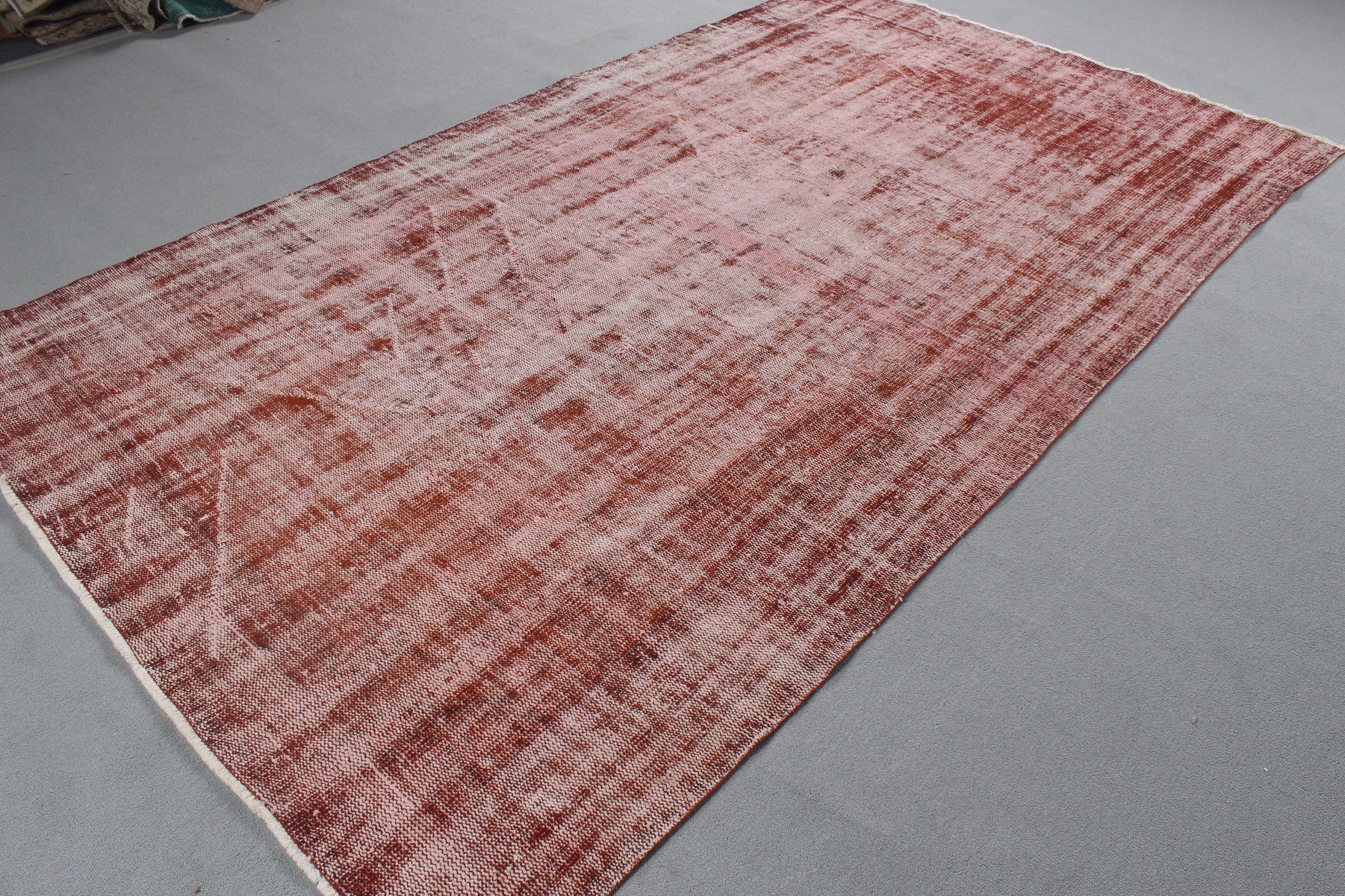 Nötr Halı, Yatak Odası Halıları, Salon Halıları, Oryantal Halılar, Vintage Halılar, Organik Halı, Türk Halısı, Pembe 5.4x9.5 ft Büyük Halılar