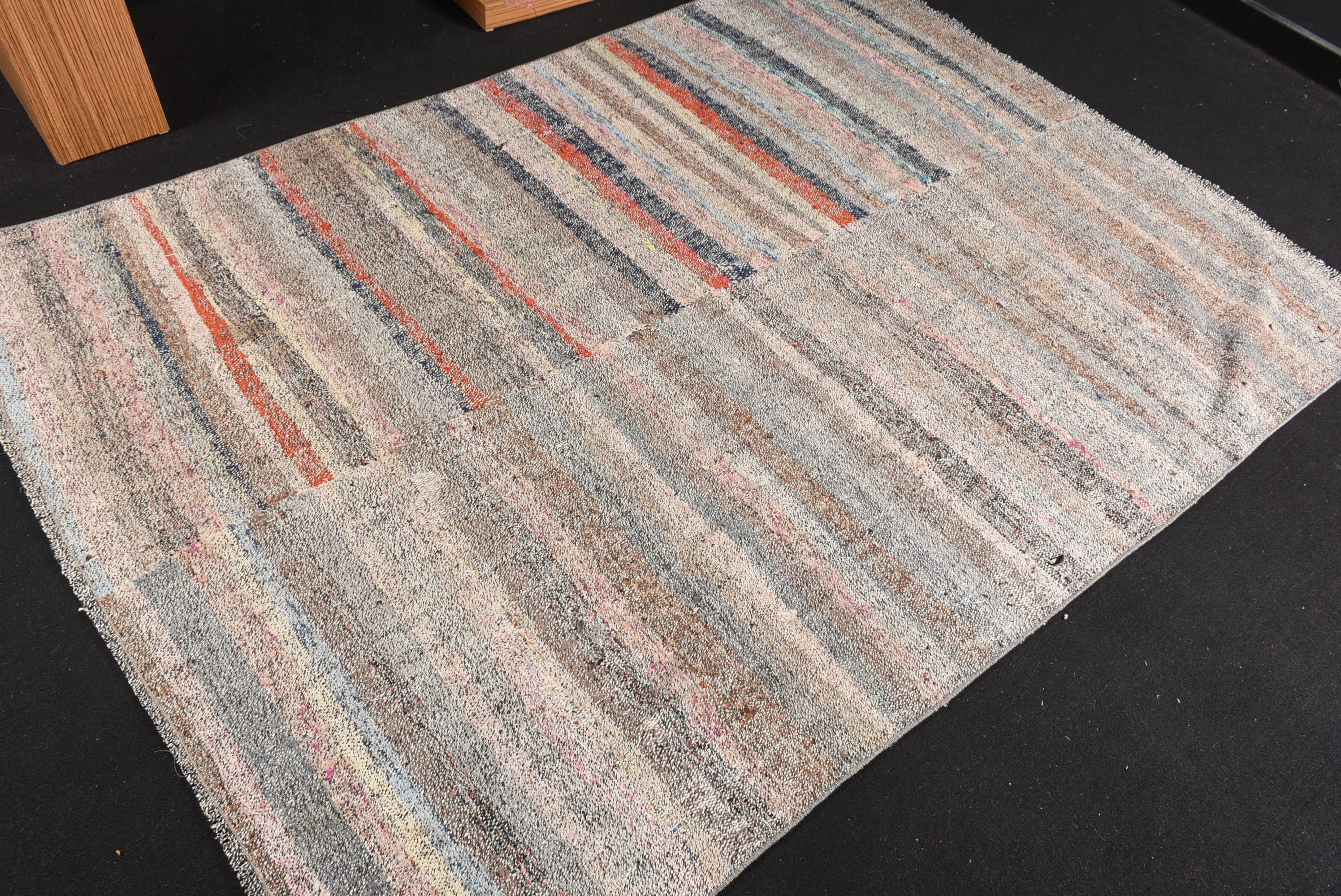 Kitchen Rug, Nursery Rug, Beige Bedroom Rug, Oushak Rug, Bedroom Rug, Designer Rug, Vintage Rug, 5x6.7 ft Area Rugs, Turkish Rug, Kilim