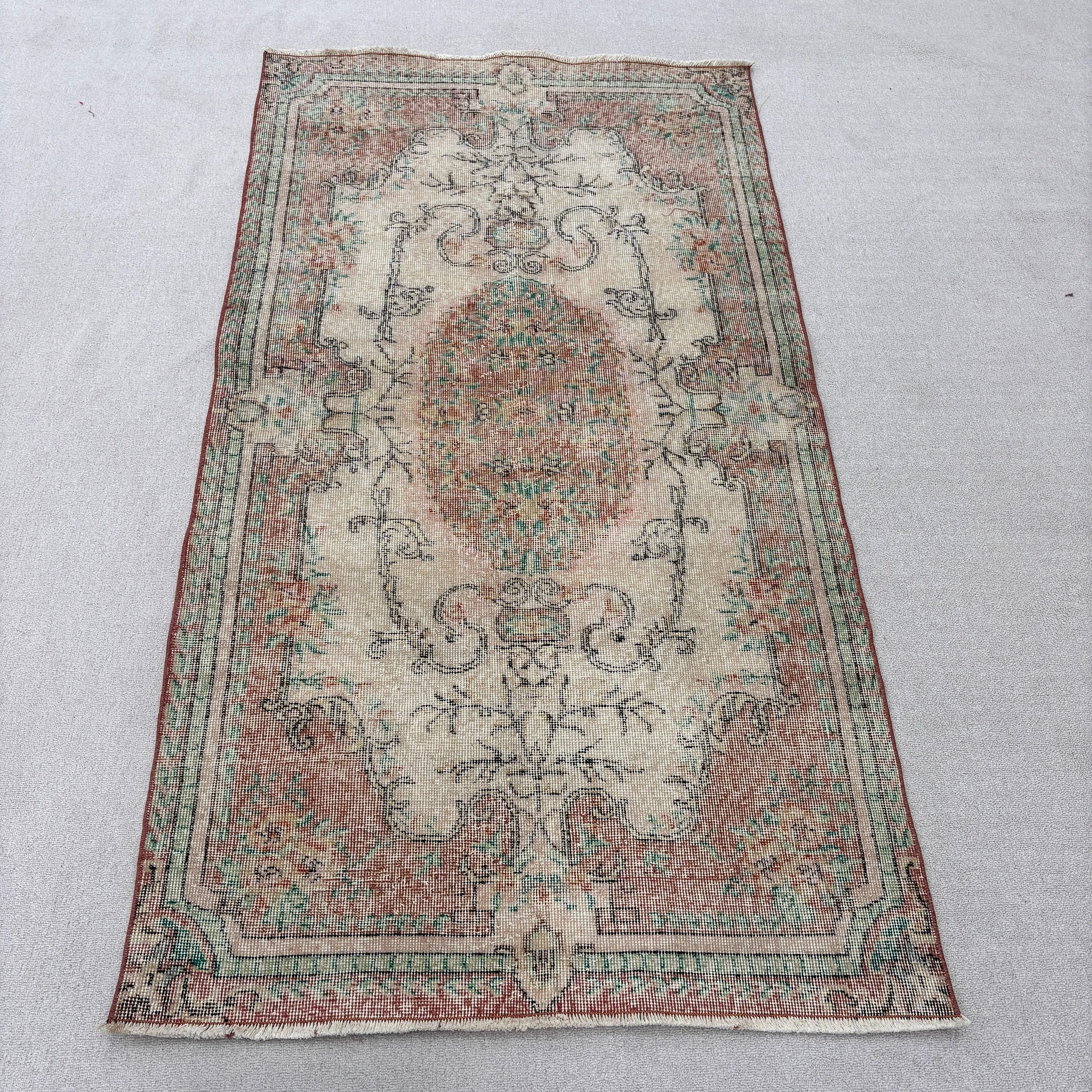 Egzotik Halı, Türk Halısı, El Dokuma Halılar, 3,6x6,7 ft Alan Halıları, Bej Boho Halısı, Vintage Halılar, Lüks Halılar, Yemek Odası Halısı, Çocuk Halısı