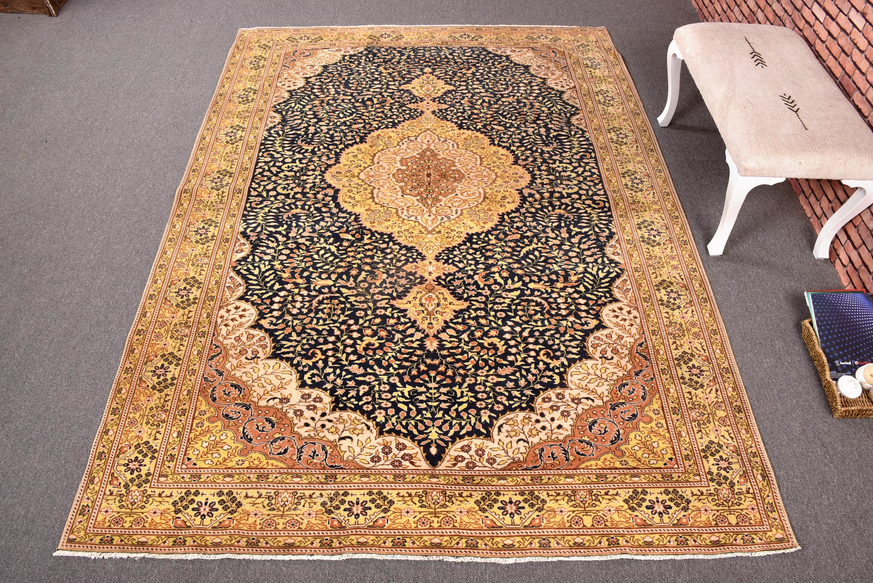 Lüks Halılar, Vintage Halı, Antika Halı, Mavi Mutfak Halısı, Aztek Halısı, Çocuk Odası Halıları, 6,4x5,9 ft Alan Halıları, Oushak Alan Halısı, Türk Halısı