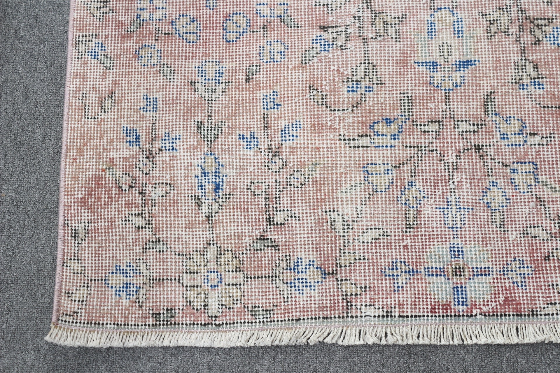 Nursery Rug, 3x5.8 ft Accent Rug, Boho Rug, Rugs for Nursery, Entry Rugs, Antique Rug, Turkish Rugs, Vintage Rug, Pink Wool Rug, Wool Rug