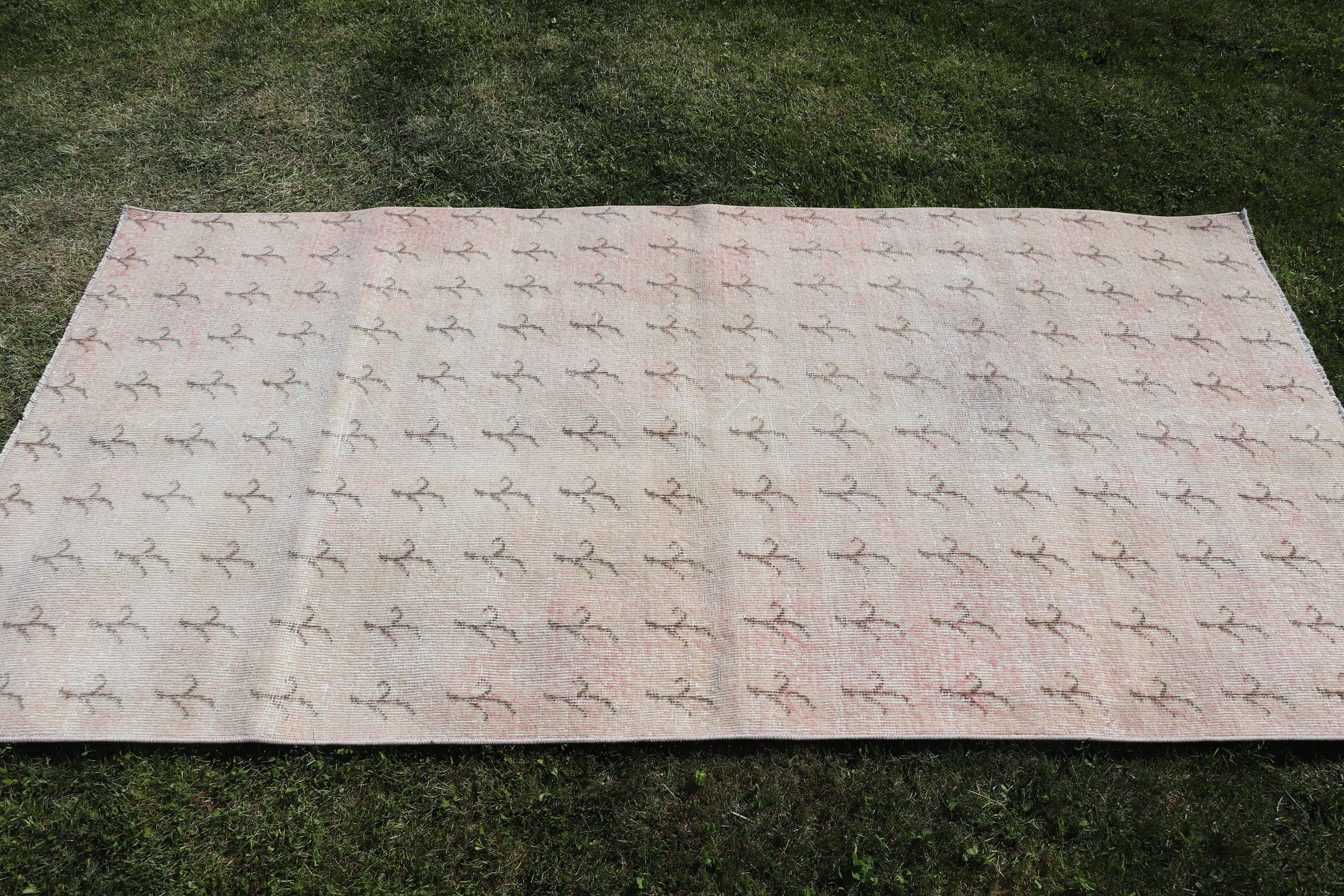 Vintage Rug, 3.6x7 ft Area Rug, Artistic Rug, Oushak Rug, Turkish Rug, Vintage Area Rugs, Home Decor Rugs, Nursery Rugs, Beige Oriental Rug