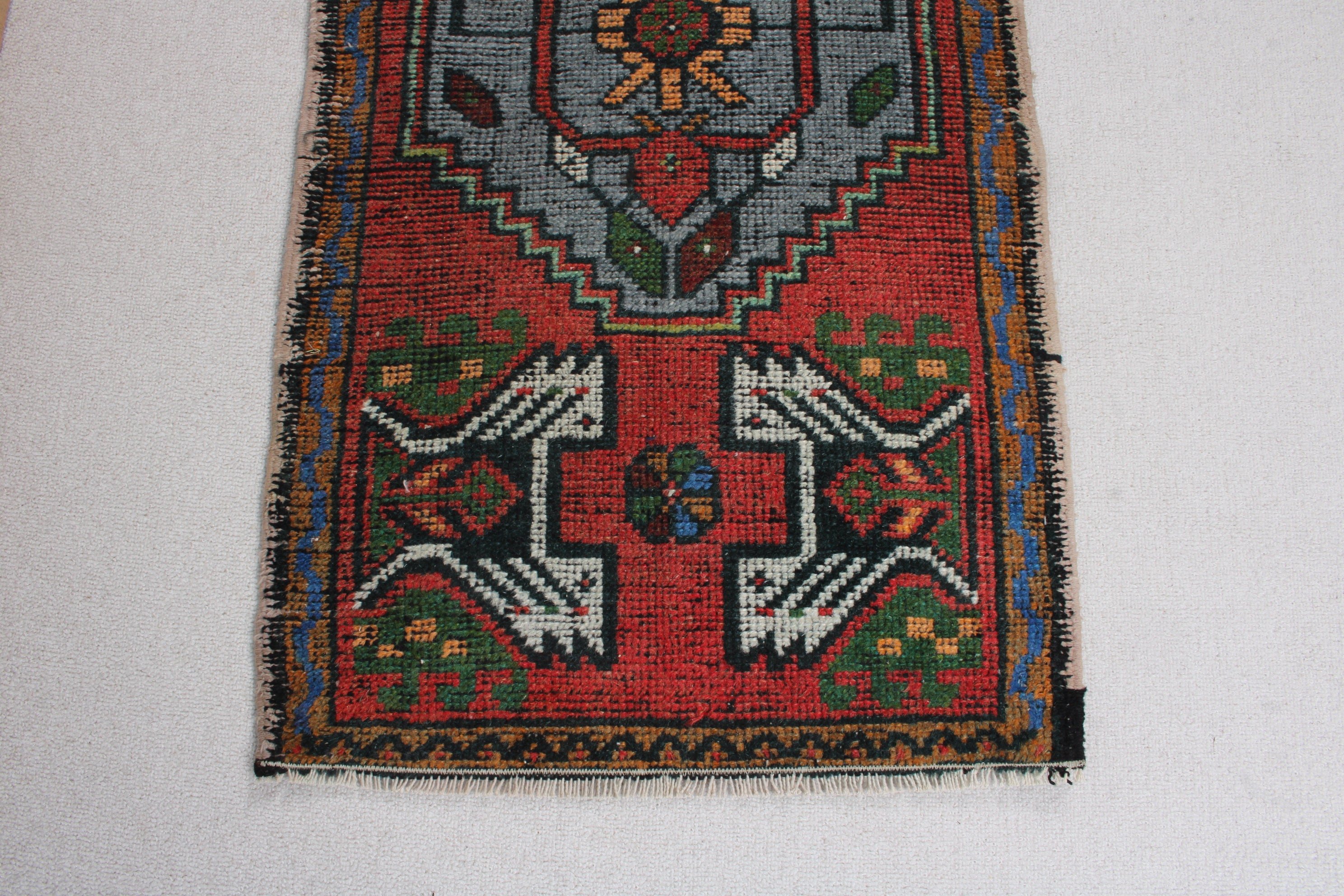 Türk Halısı, Kırmızı Ev Dekor Halısı, Yün Halılar, Giriş Halıları, 1,8x3,4 ft Küçük Halı, Giriş Halısı, Oryantal Halı, Çocuk Halıları, Vintage Halı