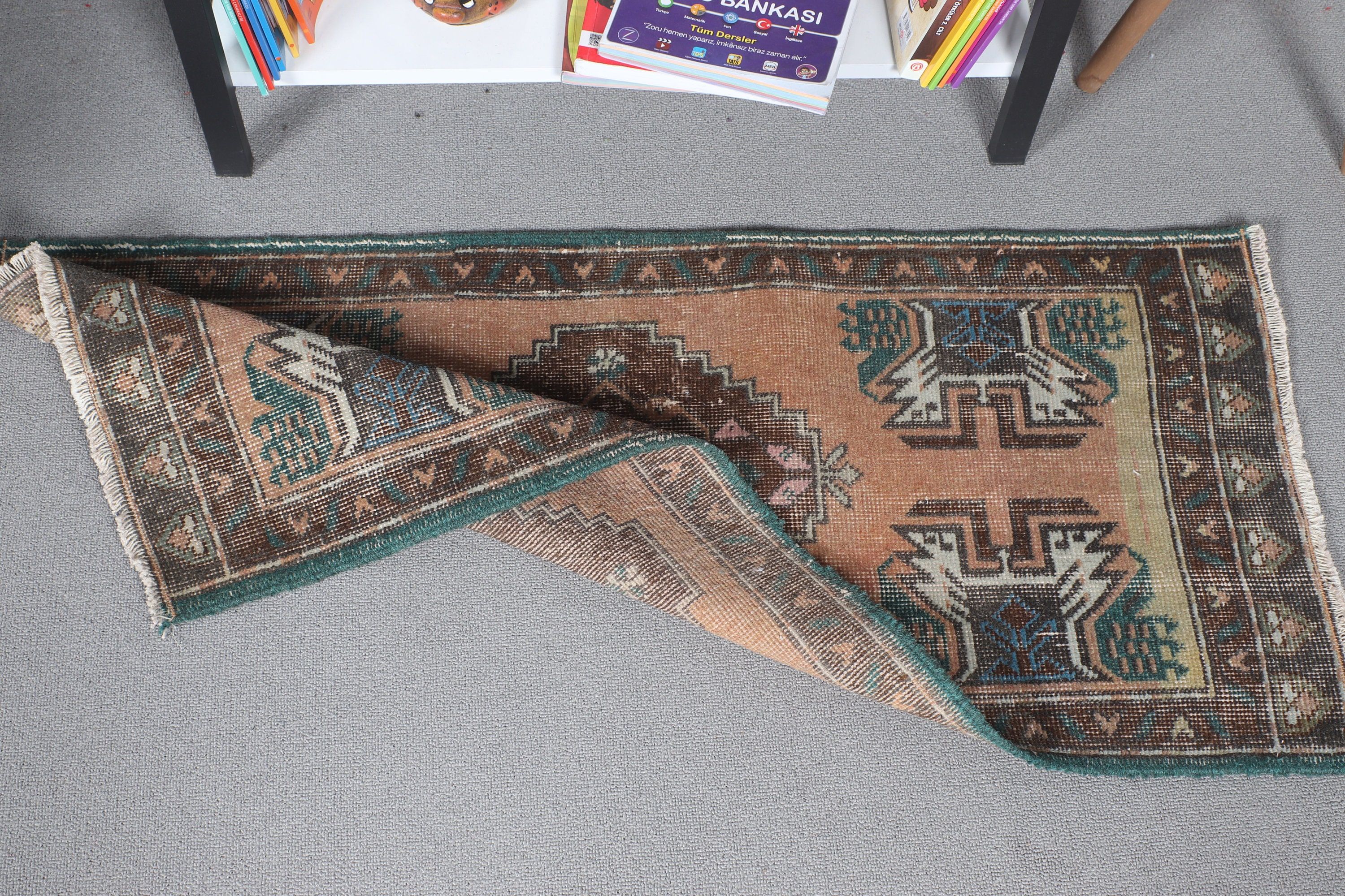 Soluk Halı, Araba Paspas Halıları, Mutfak Halısı, 1.6x3.5 ft Küçük Halılar, Türk Halıları, Duvara Asılı Halılar, Yeşil Mutfak Halısı, Vintage Halı