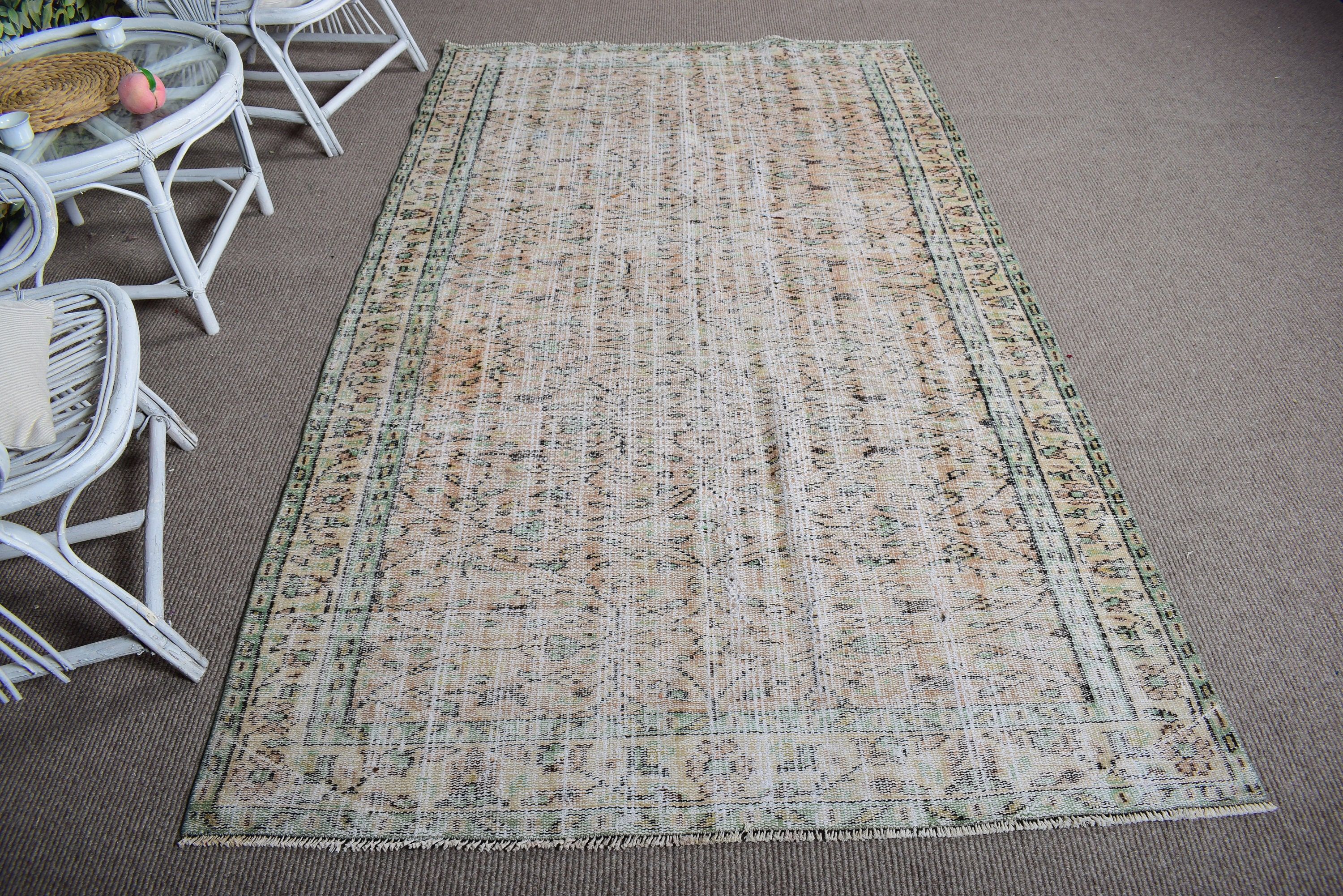 4,8x8,2 ft Alan Halıları, Fas Halıları, Geometrik Halı, Boho Bölge Halıları, Vintage Halılar, Çocuk Odası Halıları, Türk Halısı, Turuncu Anadolu Halısı