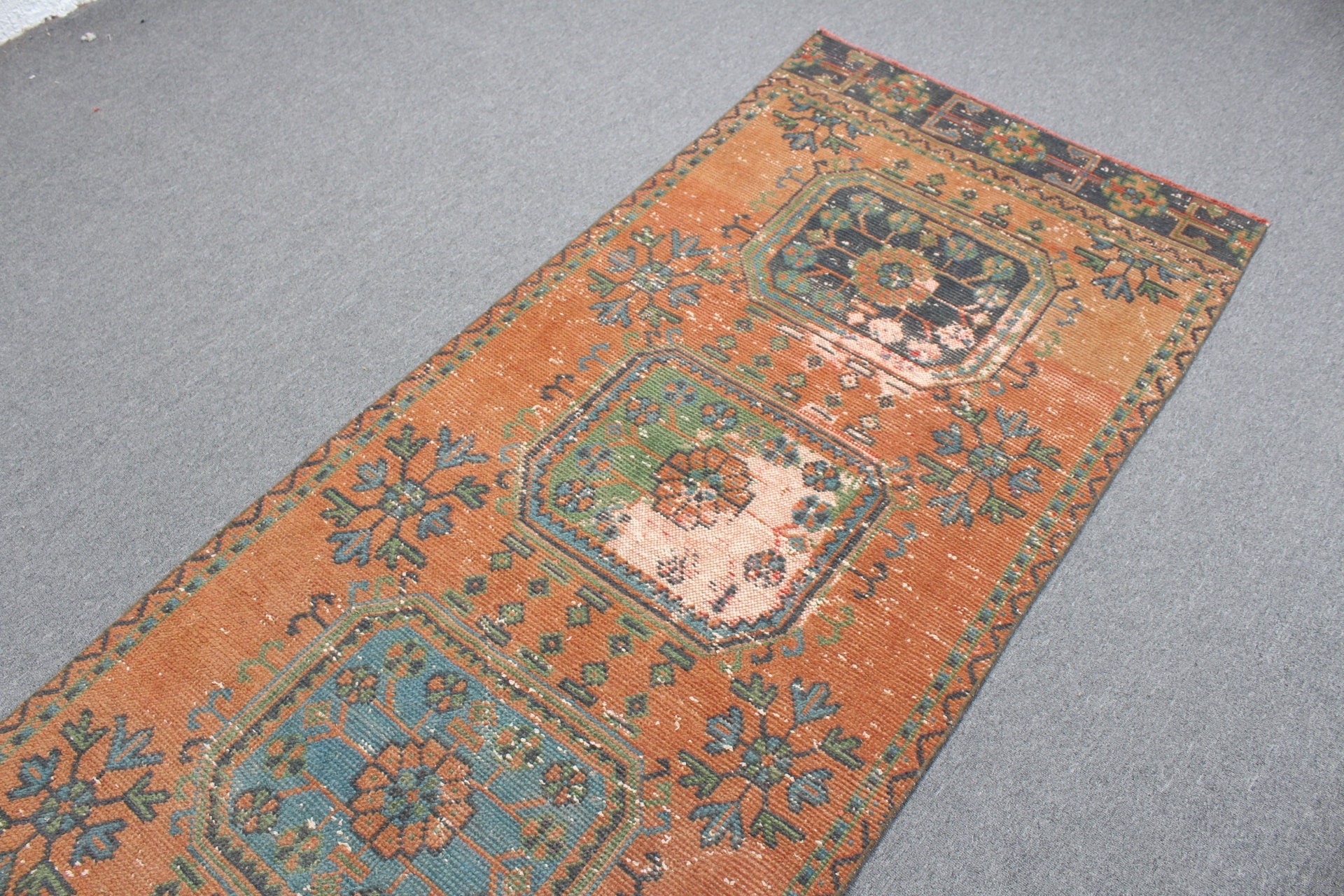 Hallway Rug, Corridor Rugs, Bedroom Rug, 3x10.2 ft Runner Rugs, Rugs for Runner, Turkish Rug, Vintage Rug, Moroccan Rug, Brown Cool Rugs