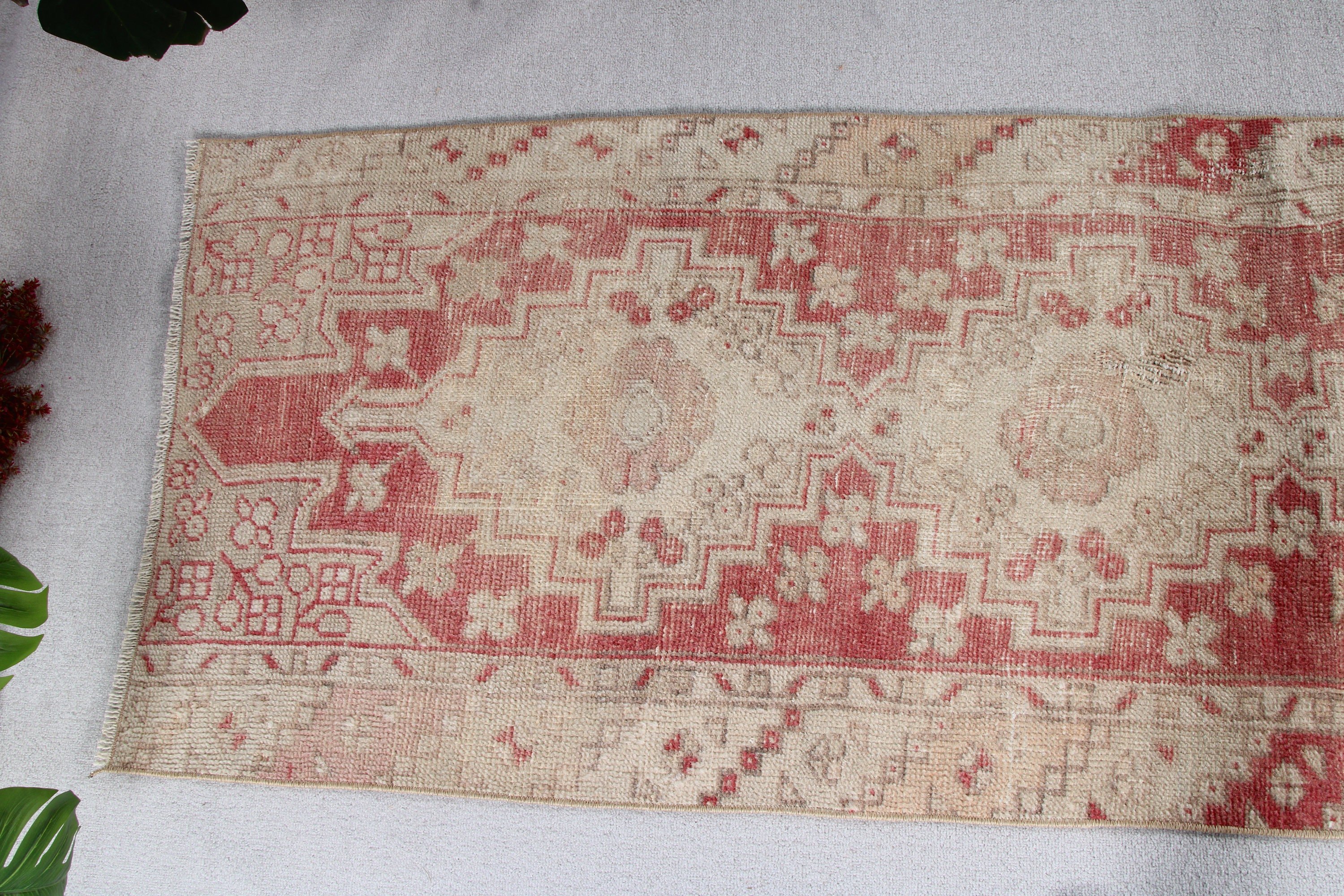 Ev Dekor Halıları, Vintage Halı, Antika Halı, Merdiven Halıları, Merdiven Halıları, Türk Halıları, Aztek Halıları, Kahverengi Geometrik Halılar, 2,5x8,1 ft Yolluk Halısı