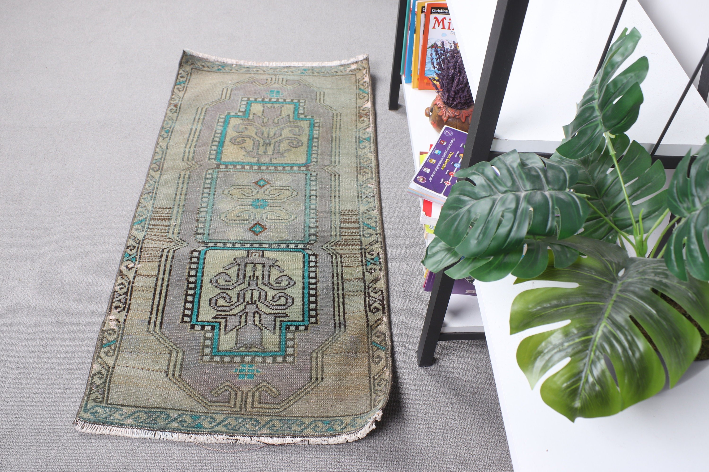 Çocuk Halıları, Ev Dekorasyonu Halısı, Kahverengi Mutfak Halısı, Parlak Halı, Vintage Halı, 1.6x3.2 ft Küçük Halı, Türk Halıları, Anadolu Halıları, Yatak Odası Halıları