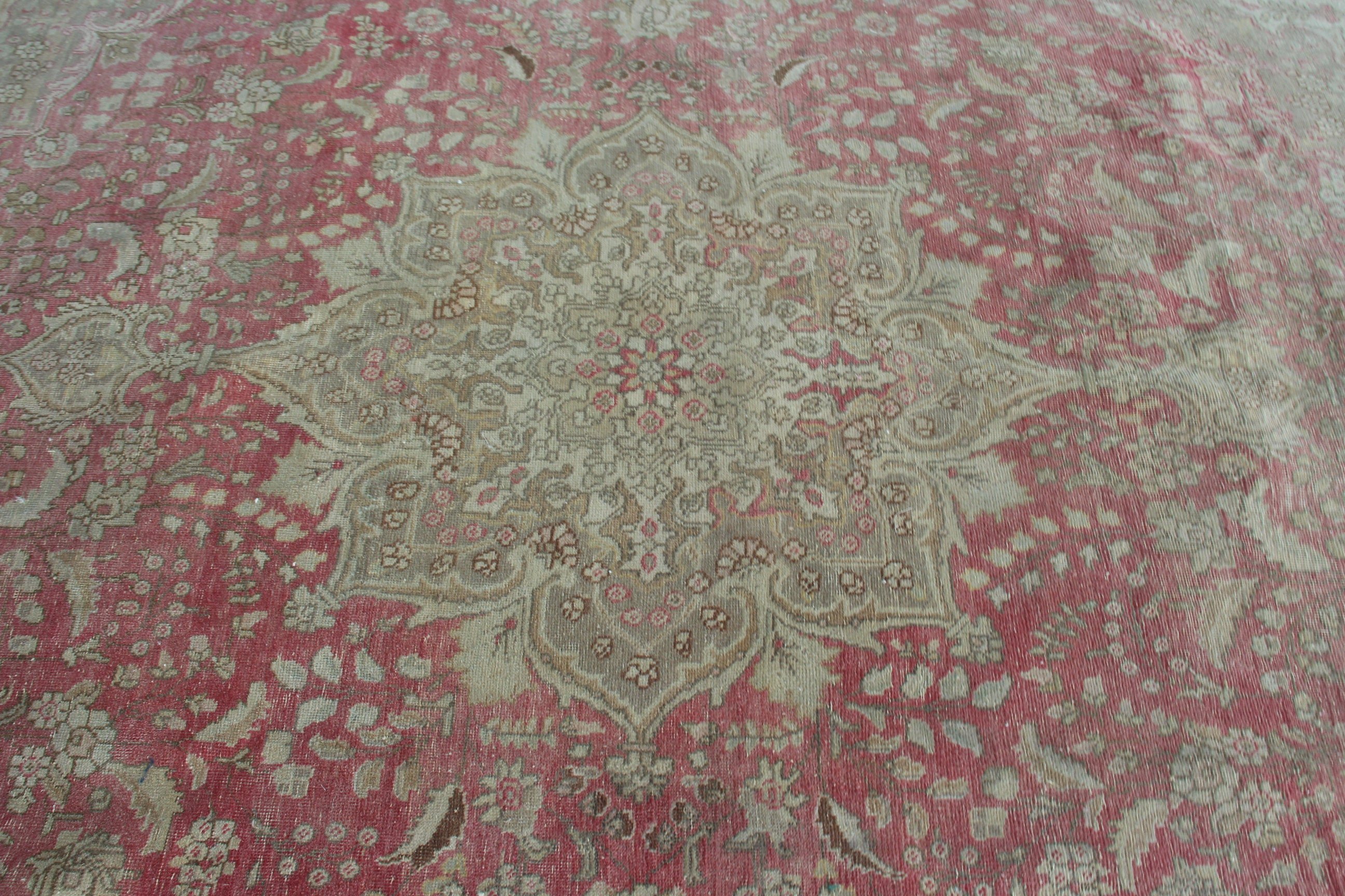 El Dokuma Halı, Vintage Halılar, Modern Halı, 7.9x11.3 ft Büyük Boy Halı, Salon Halıları, Mutfak Halıları, Bej Düz Dokuma Halılar, Salon Halısı, Türk Halısı