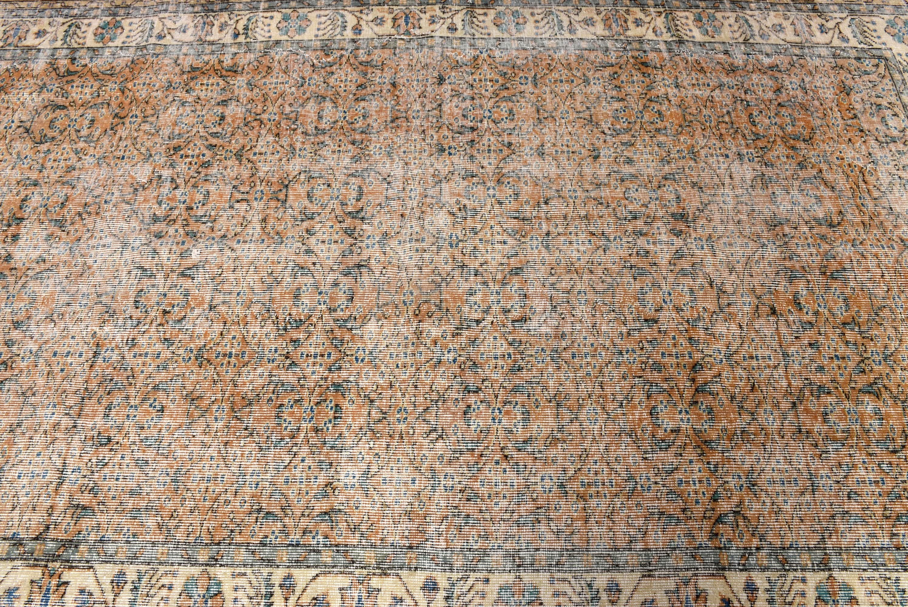 Large Boho Rugs, Living Room Rug, Flatweave Rugs, Vintage Rugs, Orange Wool Rugs, 5.4x8.8 ft Large Rugs, Oriental Rugs, Turkish Rug