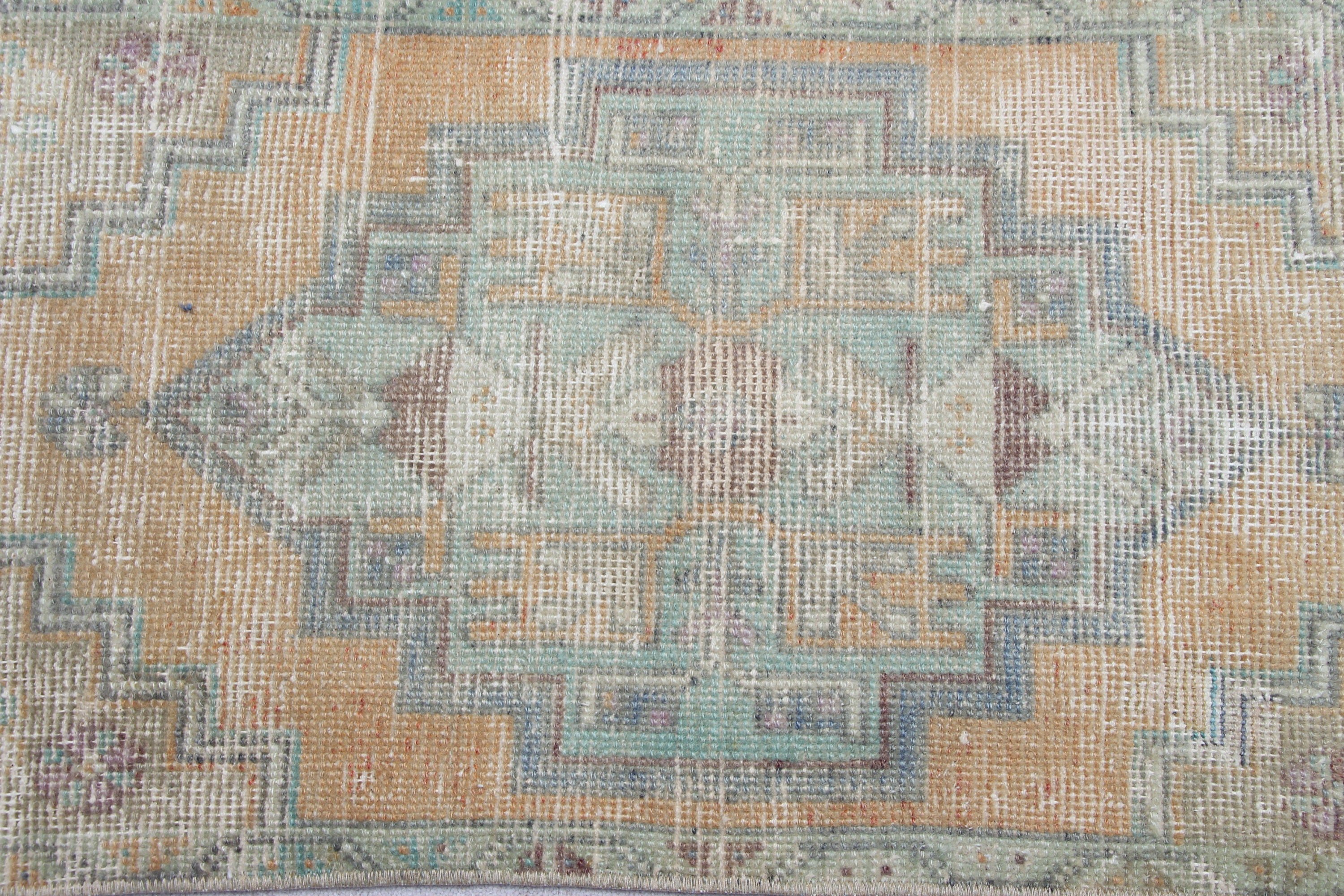 Araba Paspas Halısı, Çocuk Halısı, Turuncu Soğuk Halı, Giriş Halıları, Türk Halısı, Ev Dekor Halısı, 1.5x2.9 ft Küçük Halı, Vintage Halılar, Yer Halısı