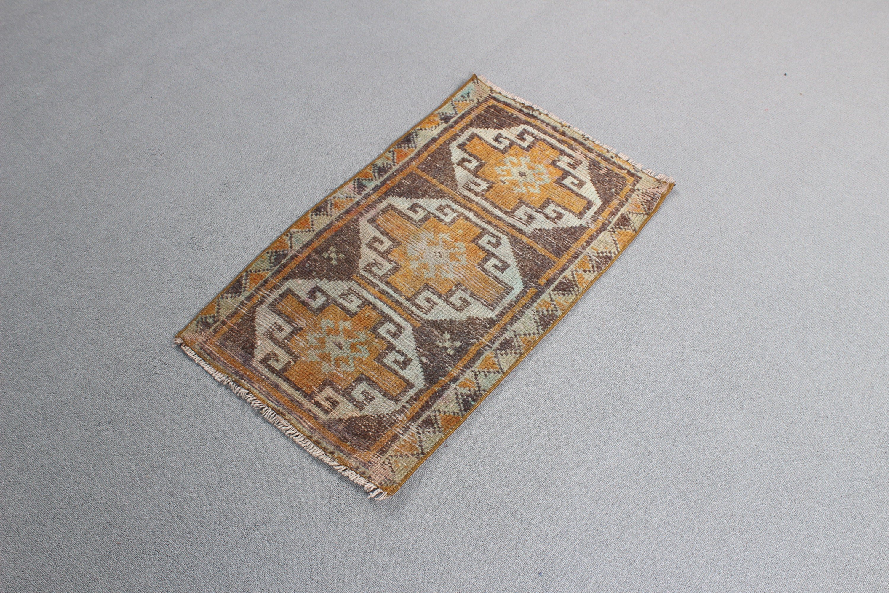 Vintage Rugs, Wool Rugs, 1.6x2.7 ft Small Rug, Turkish Rug, Bedroom Rug, Boho Rug, Flatweave Rugs, Small Vintage Rug, Bronze Statement Rugs