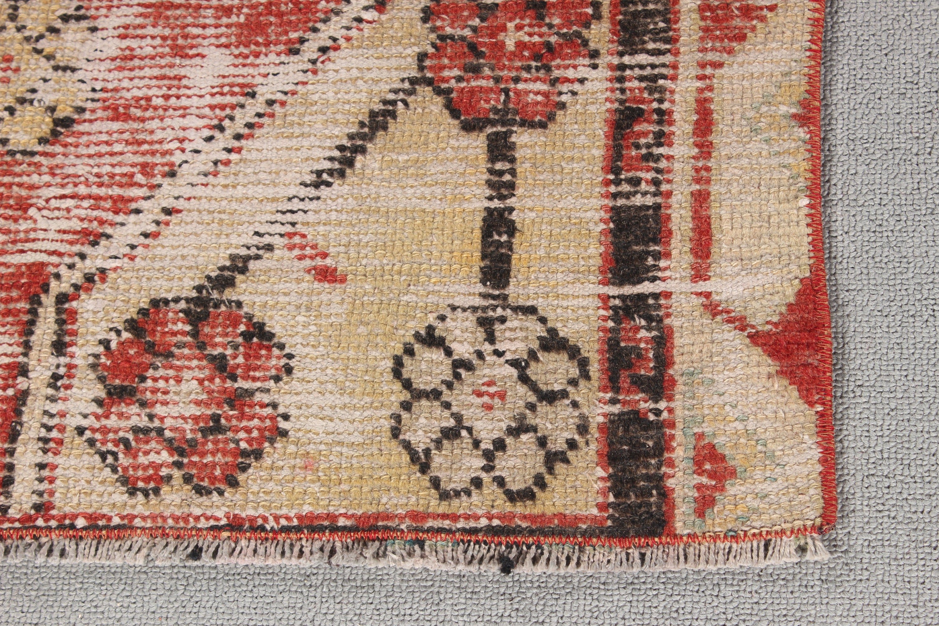 Bej Mutfak Halıları, Duvara Asılı Halılar, Kilim, 2.2x5.2 ft Küçük Halı, Türk Halısı, Vintage Halı, Ev Dekor Halısı, Kapı Paspası Halısı