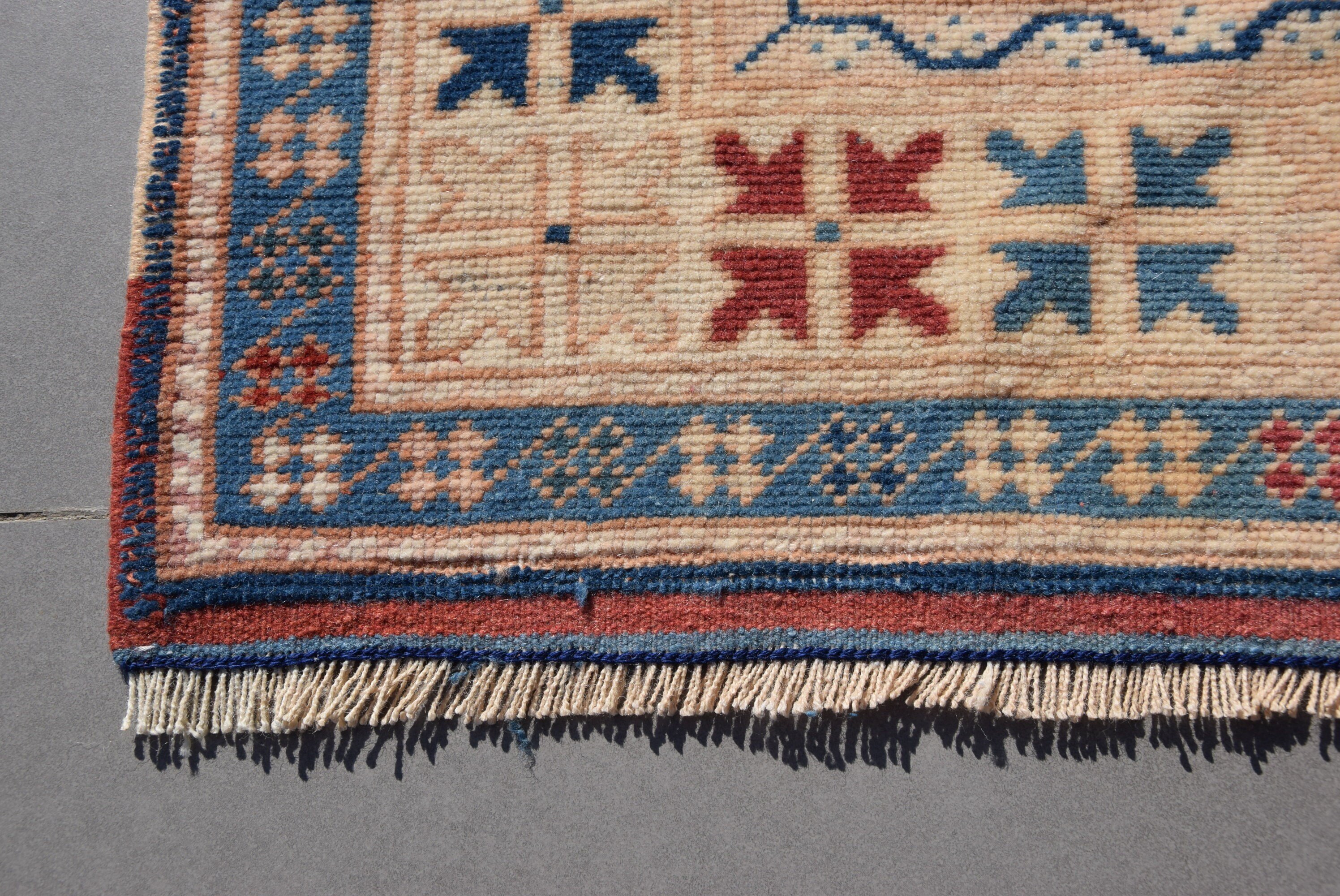 Kitchen Rugs, Designer Rugs, Blue Moroccan Rugs, Turkish Rugs, Wool Rugs, Vintage Rugs, Anatolian Rug, Nursery Rug, 3.7x4.7 ft Accent Rug
