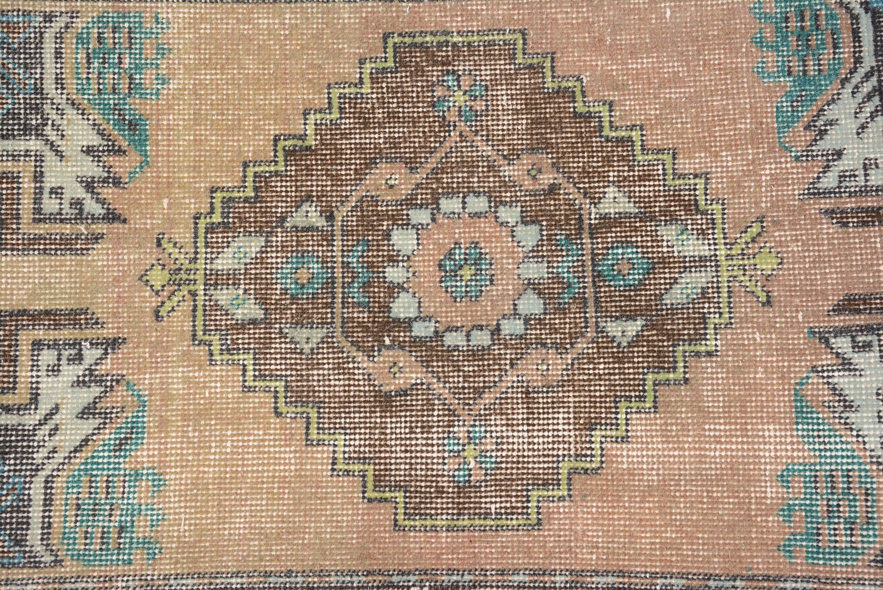 Duvara Asılı Halı, Araba Matı için Halılar, 1.7x3.3 ft Küçük Halılar, Havalı Halılar, Türk Halısı, Banyo Halıları, Vintage Halı, Kahverengi Anadolu Halısı, Yer Halısı