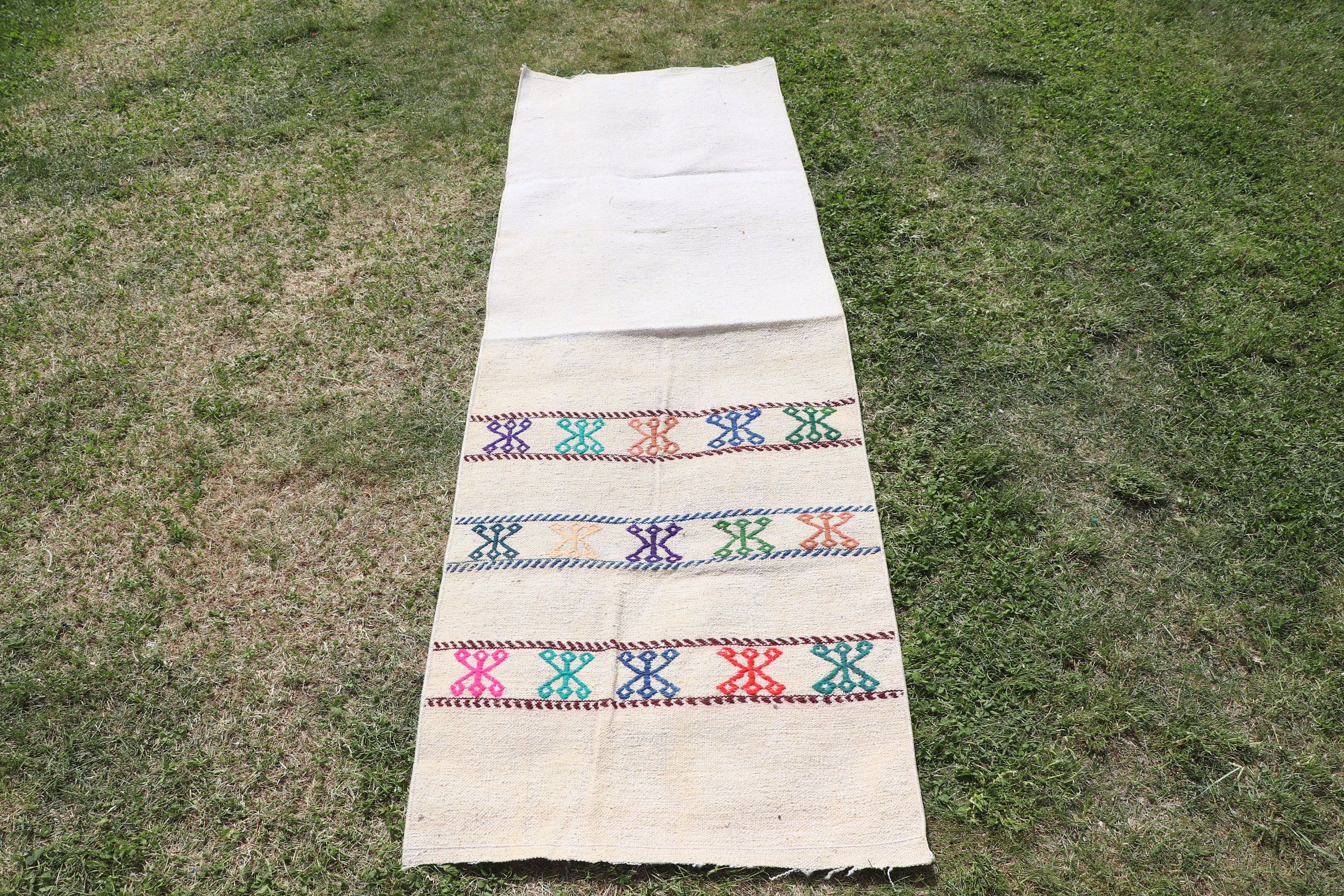 Antika Halılar, Beni Ourain Yolluk Halısı, Türk Halıları, Boho Halısı, Kilim, Vintage Halı, Bej Yatak Odası Halıları, 1.9x6 ft Koşucu Halısı, Uzun Yolluk Halıları