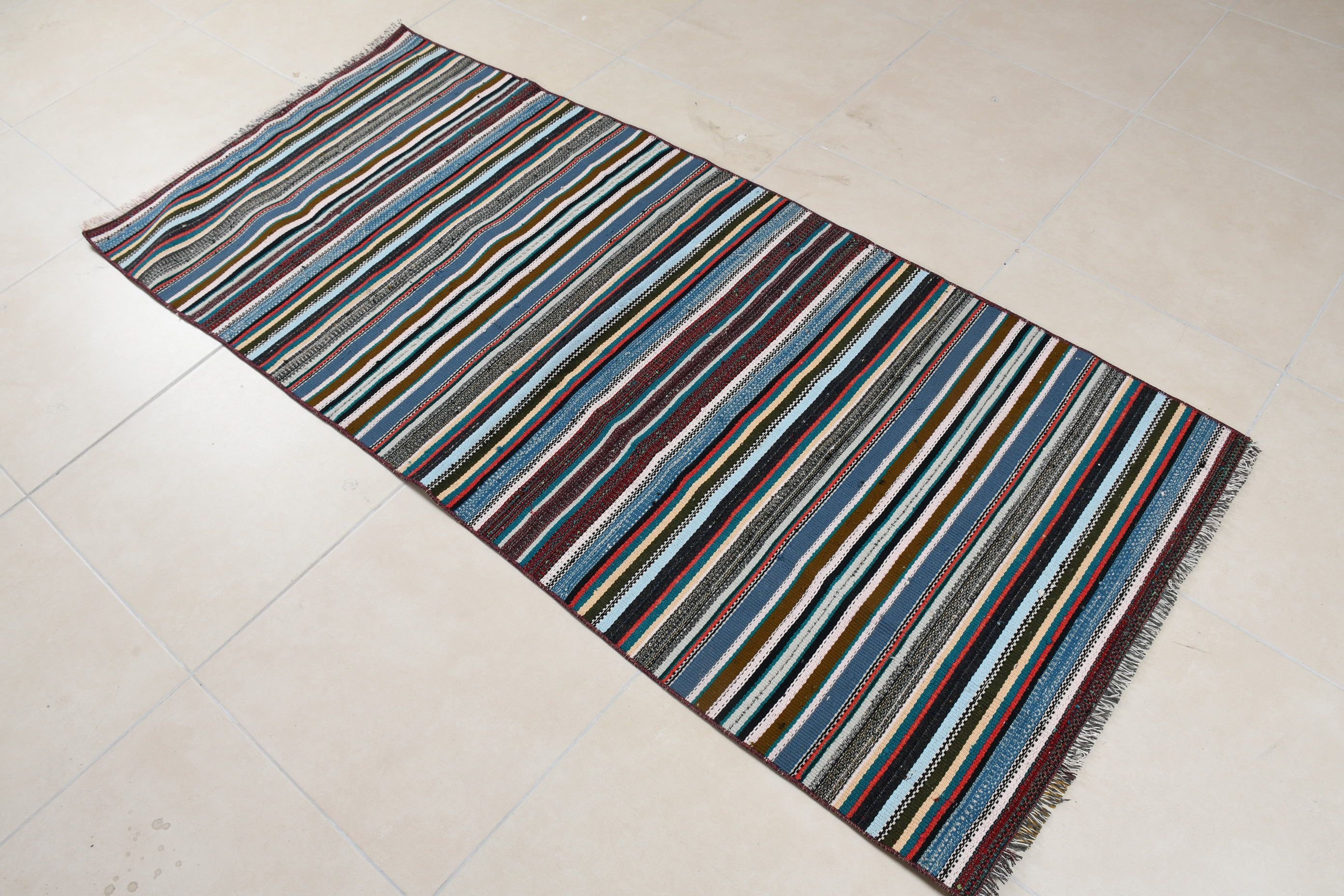 Oryantal Halı, Mavi Antika Halılar, Kilim, Çocuk Halıları, Giriş Halısı, Antika Halılar, Türk Halısı, Vintage Halılar, 3x6.6 ft Accent Halı, Yer Halıları